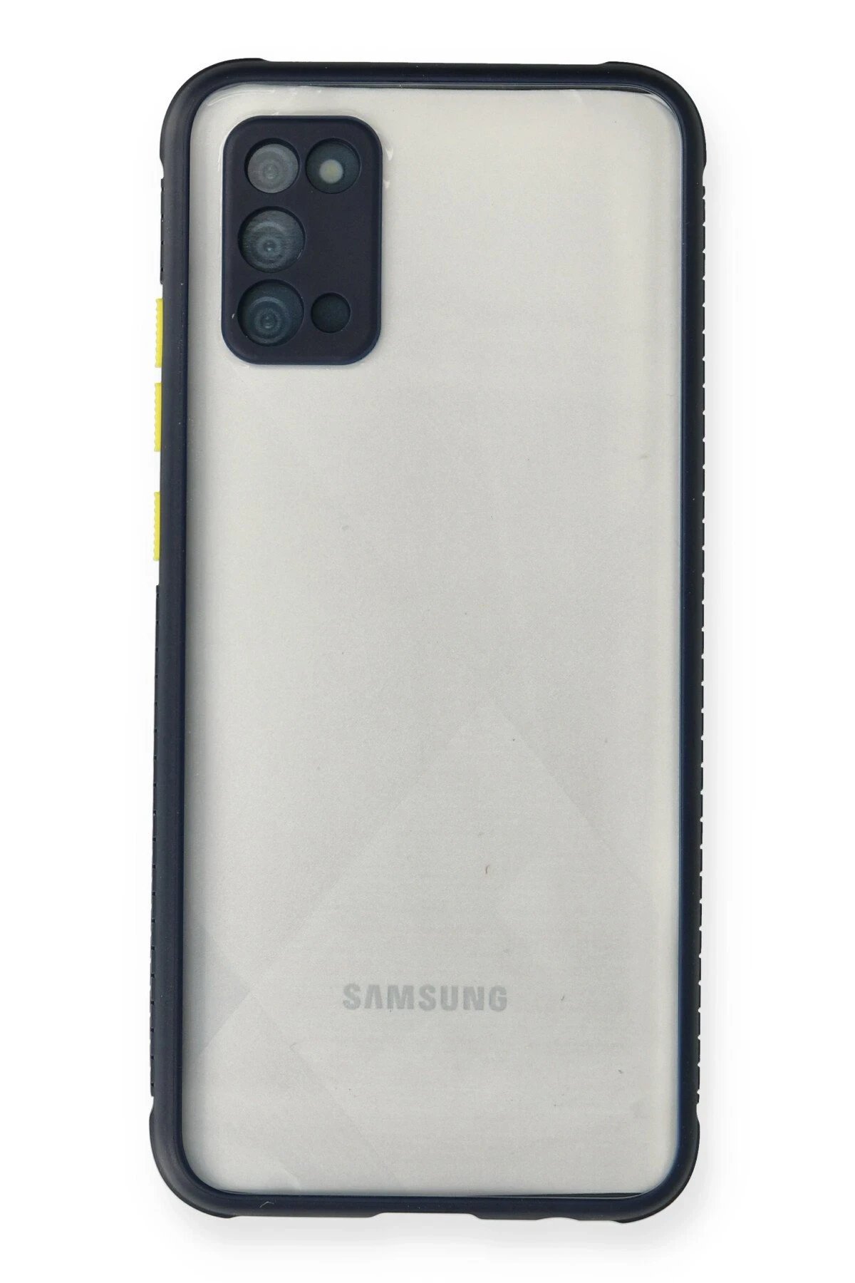 Newface Samsung Galaxy A02S Kılıf Miami Şeffaf Silikon - Lacivert