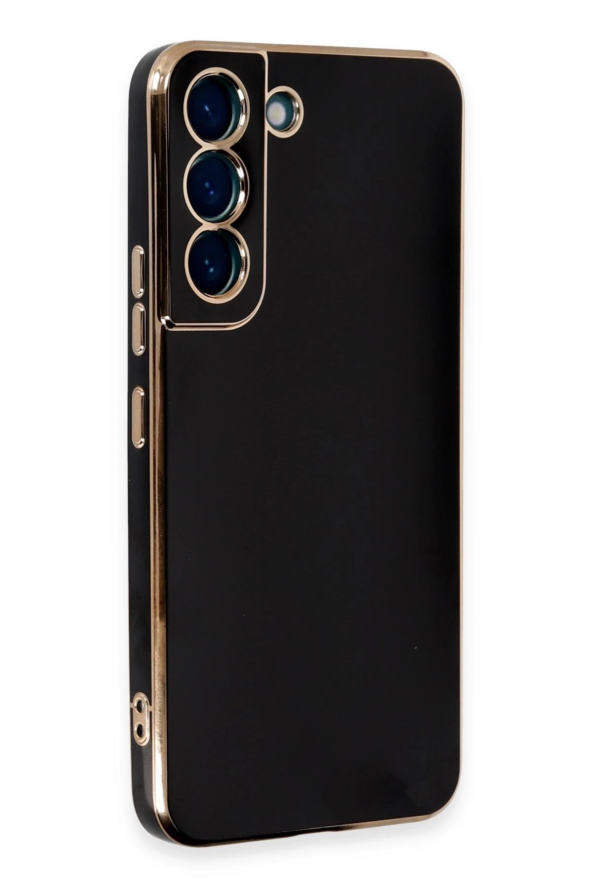 Newface Samsung Galaxy S21 Kılıf Volet Silikon - Siyah