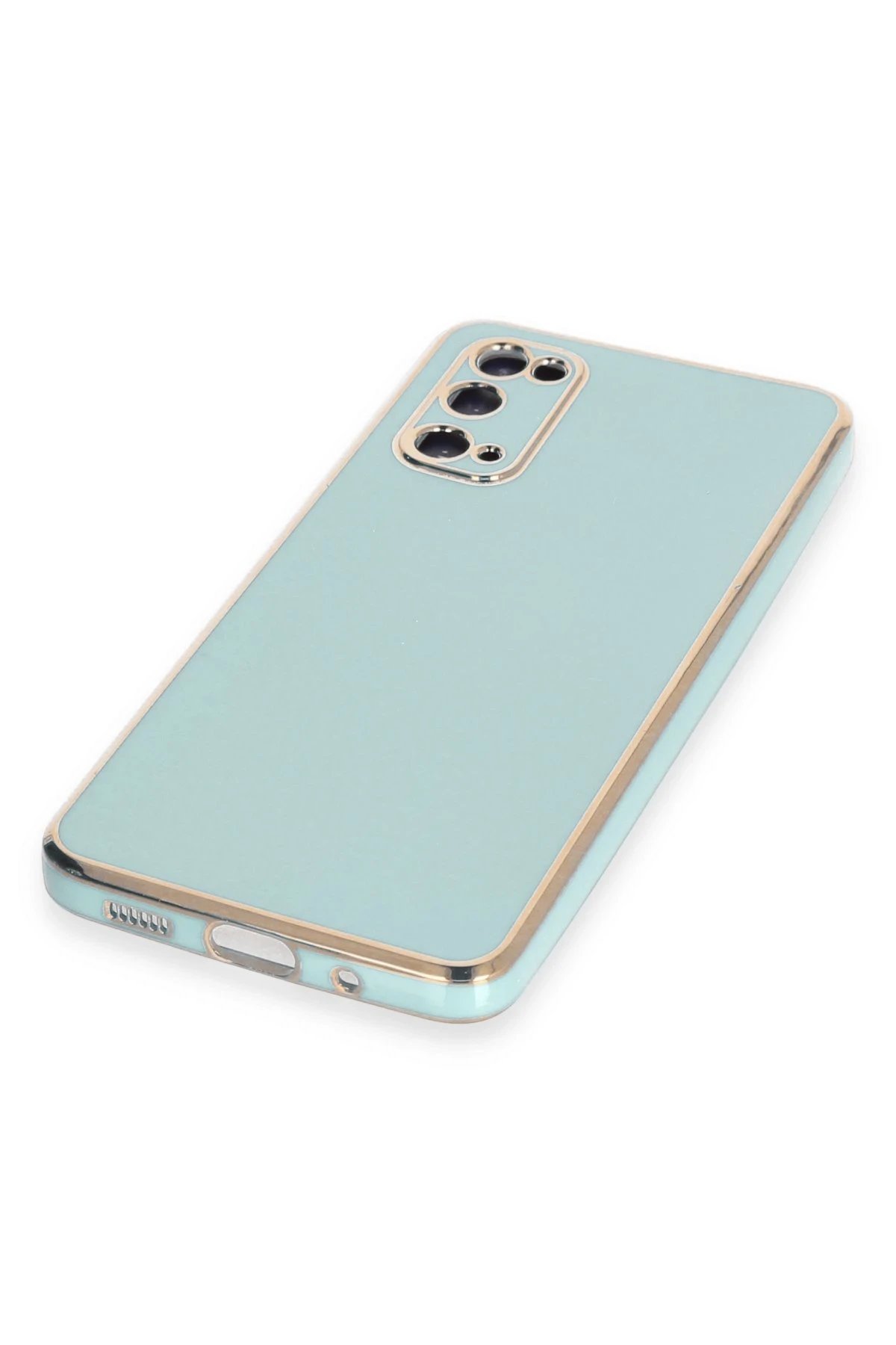 Newface Samsung Galaxy S20 Kılıf Volet Silikon - Açık Yeşil