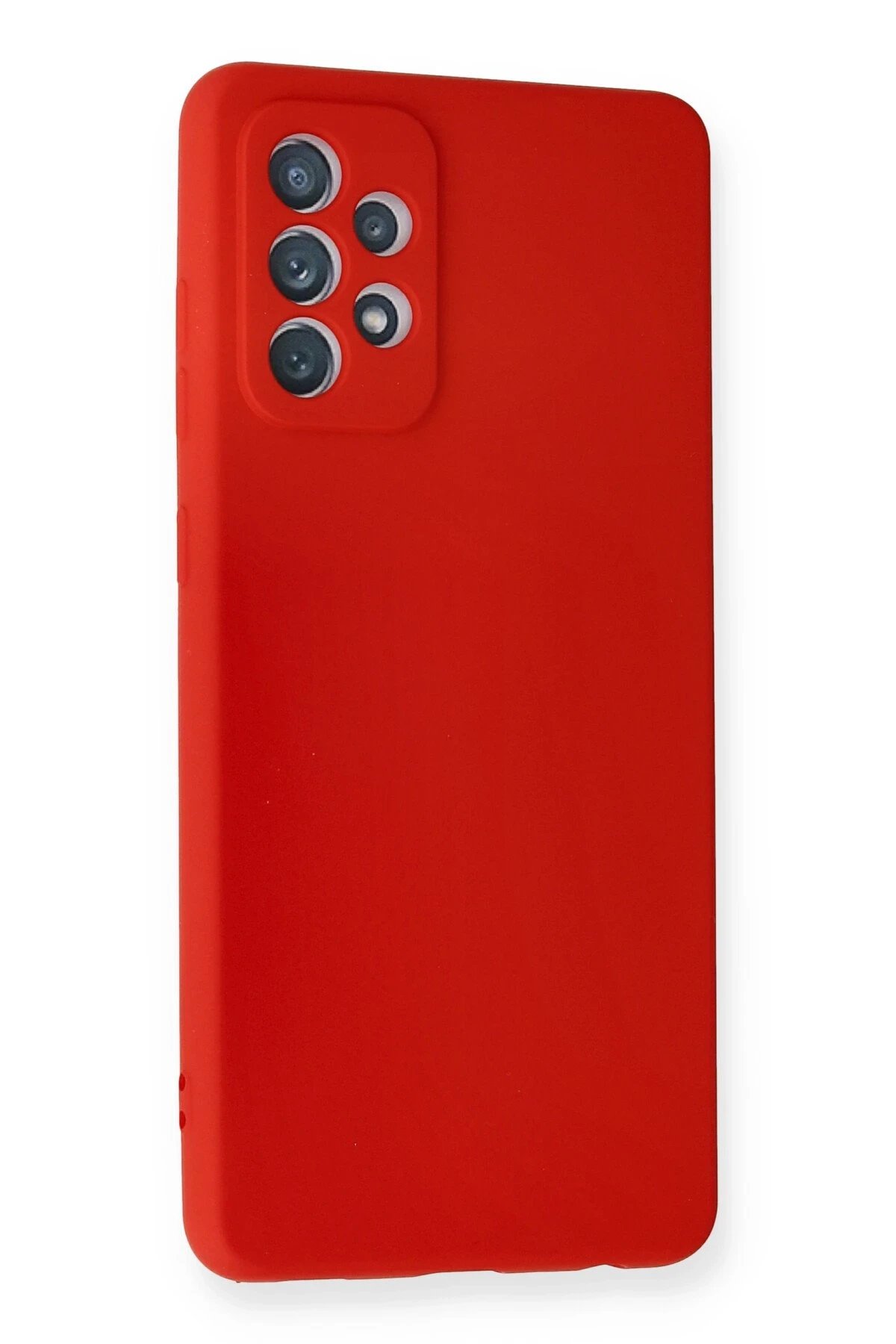 Newface Samsung Galaxy A72 Kılıf Nano içi Kadife Silikon - Kırmızı