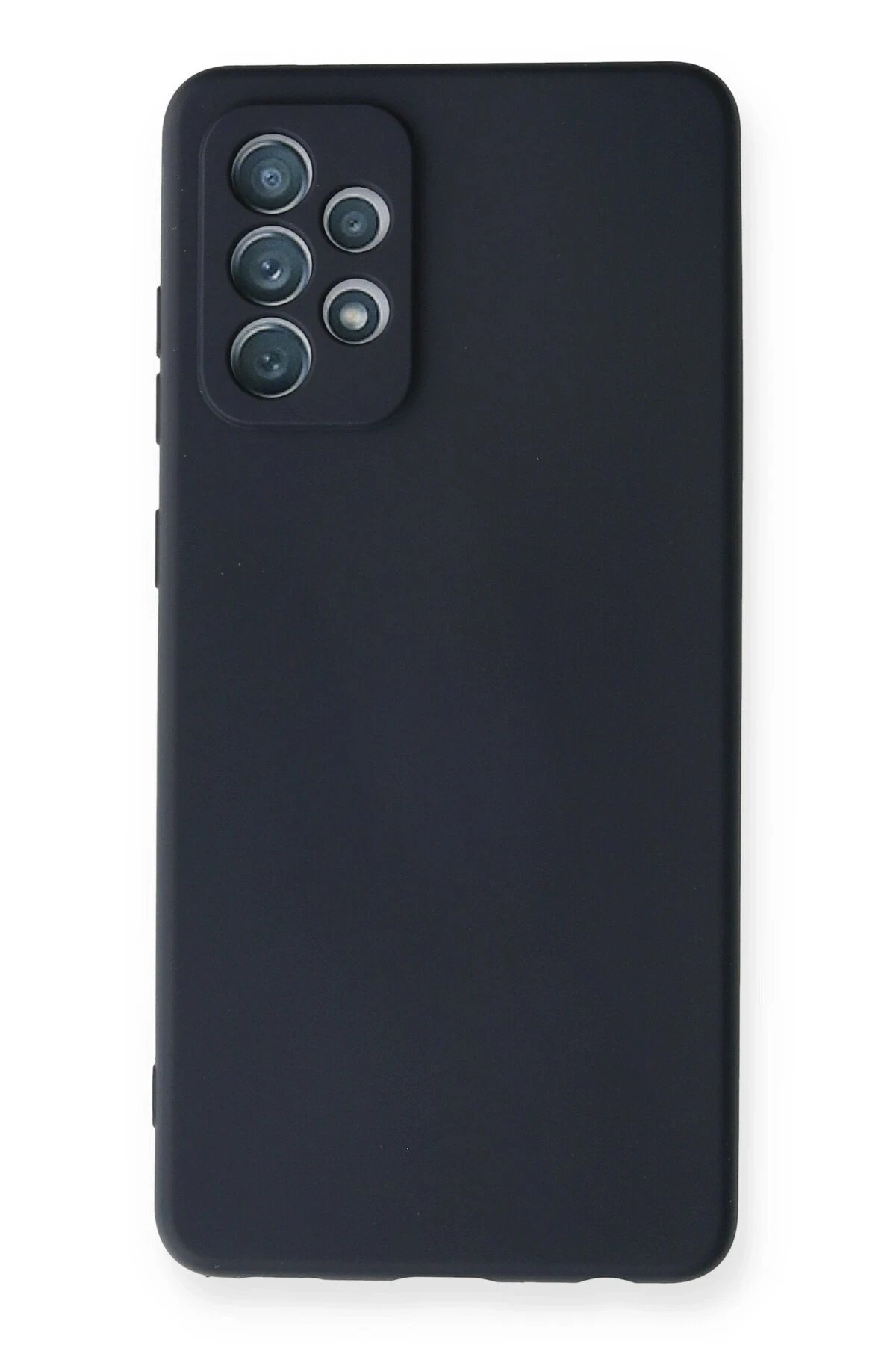 Newface Samsung Galaxy A72 Kılıf Nano içi Kadife Silikon - Lacivert