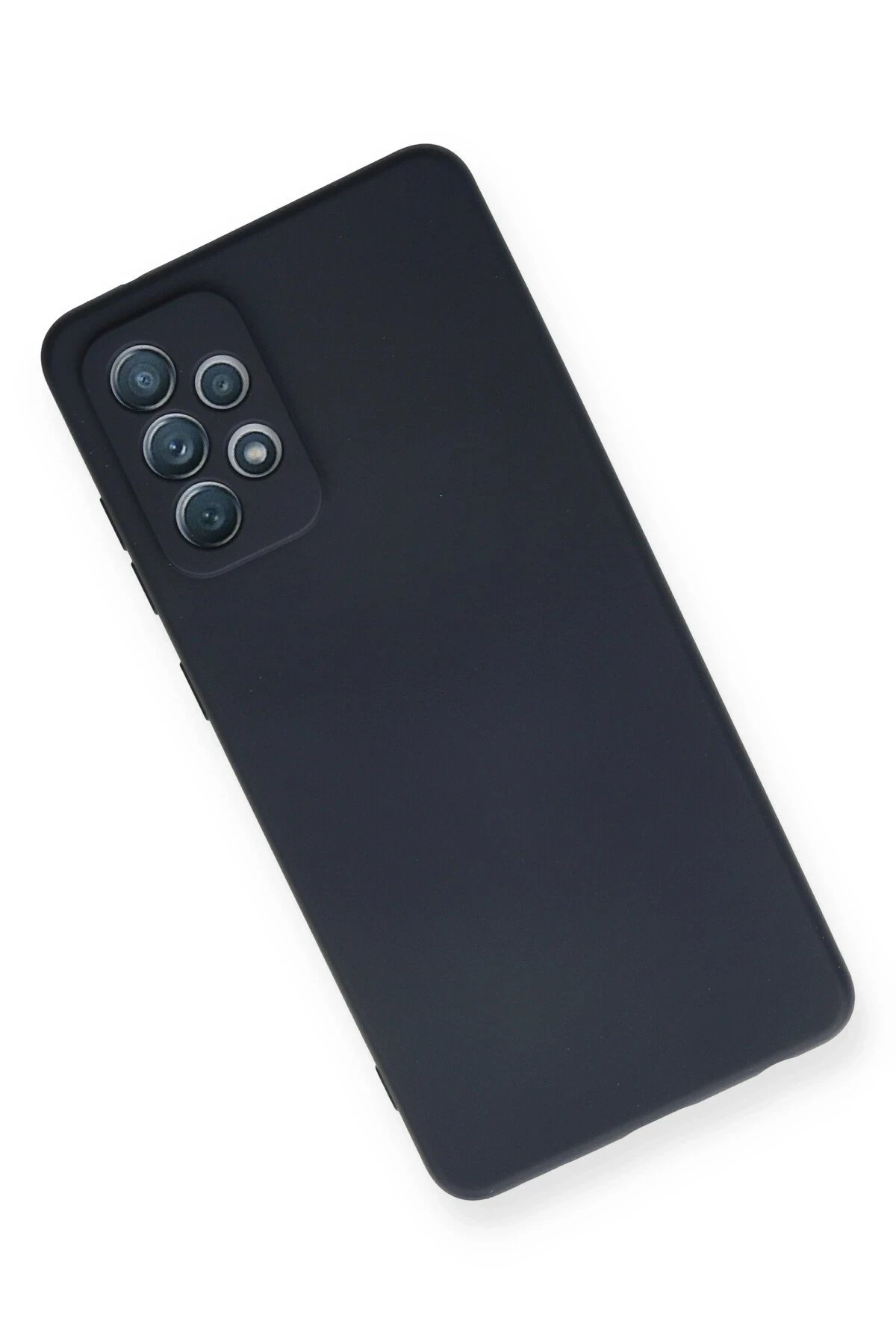 Newface Samsung Galaxy A72 Kılıf Nano içi Kadife Silikon - Lacivert