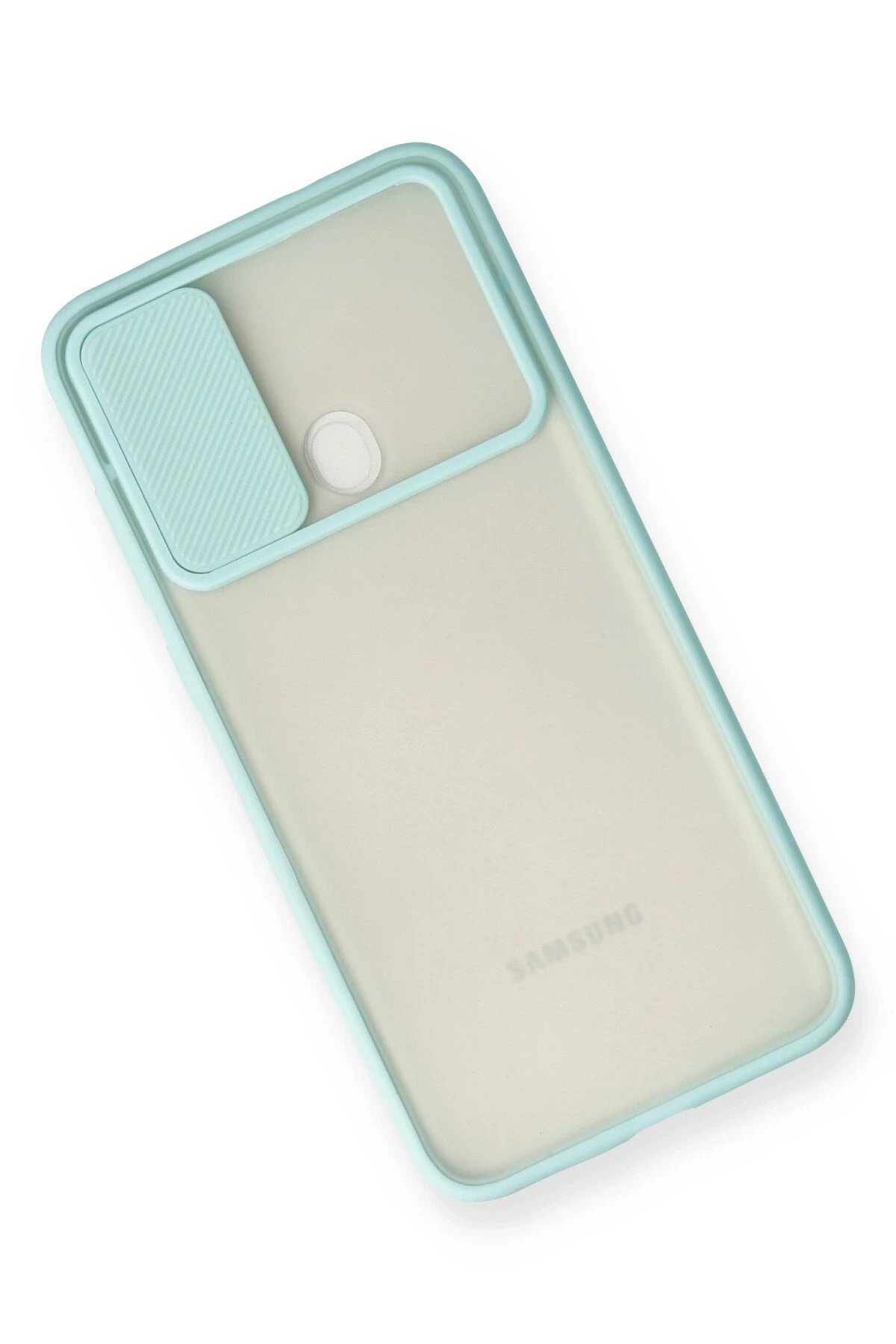 Newface Samsung Galaxy A11 Kılıf Palm Buzlu Kamera Sürgülü Silikon uaz