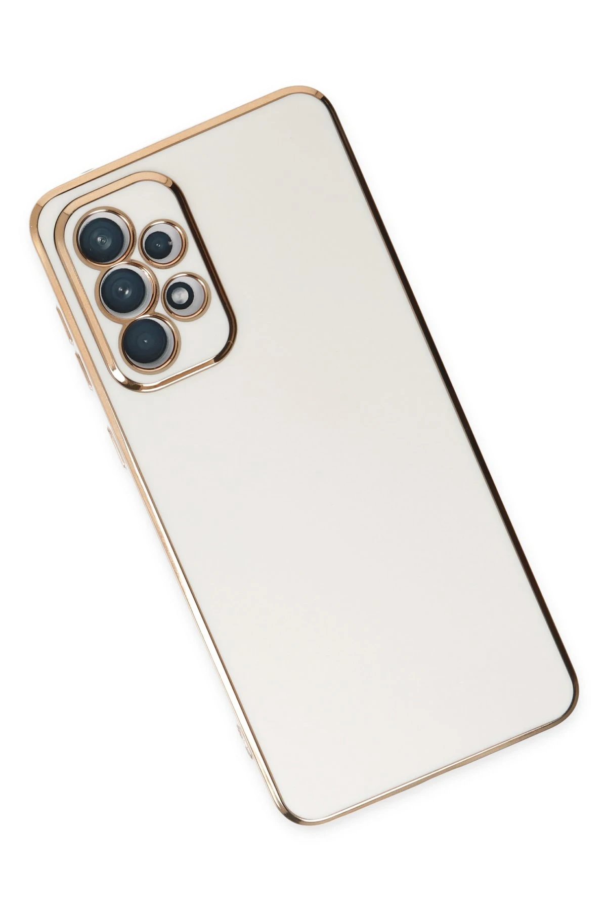 Newface Samsung Galaxy A73 5G Kılıf Volet Silikon - Beyaz