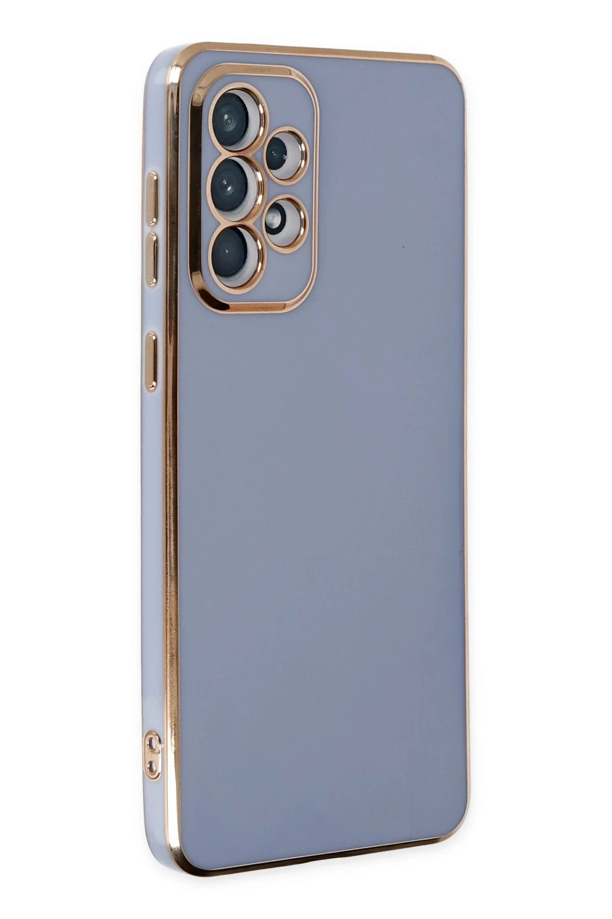 Newface Samsung Galaxy A73 5G Kılıf Volet Silikon - Mavi