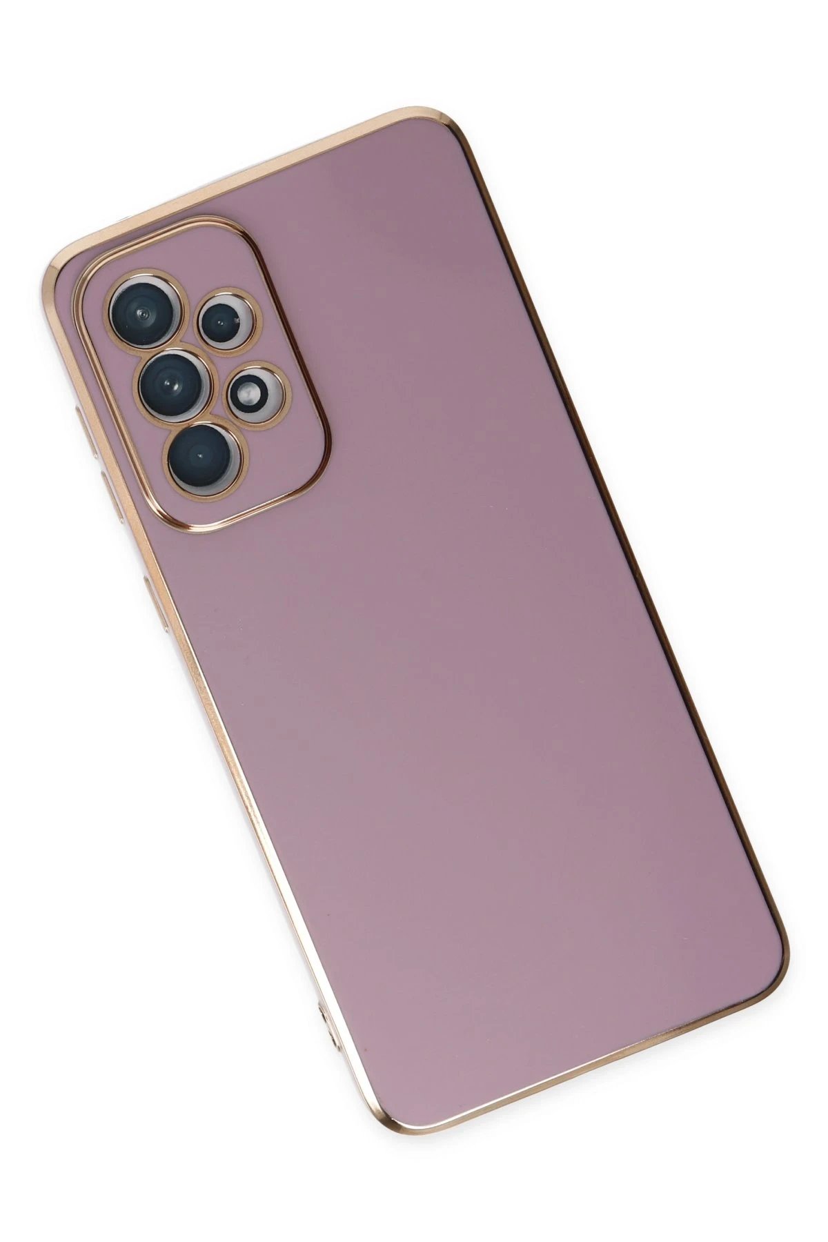 Newface Samsung Galaxy A73 5G Kılıf Volet Silikon - Mor