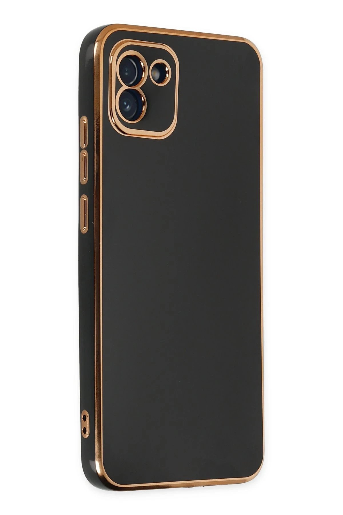 Newface Samsung Galaxy A03 Kılıf Volet Silikon - Siyah