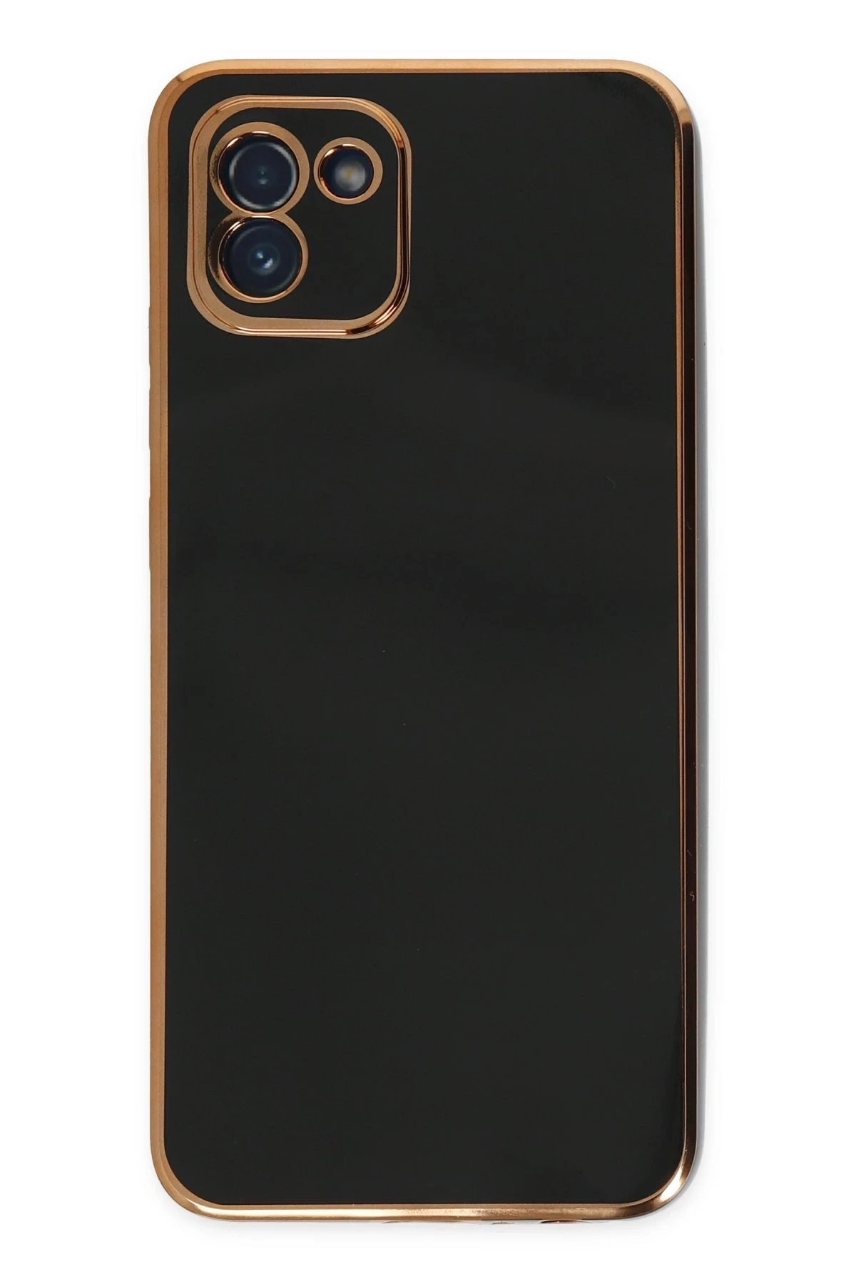 Newface Samsung Galaxy A03 Kılıf Volet Silikon - Siyah