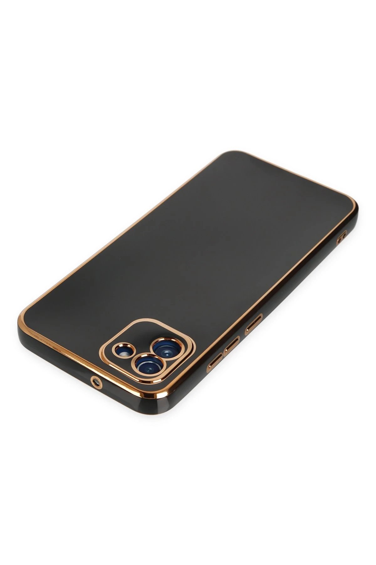 Newface Samsung Galaxy A03 Kılıf Volet Silikon - Siyah