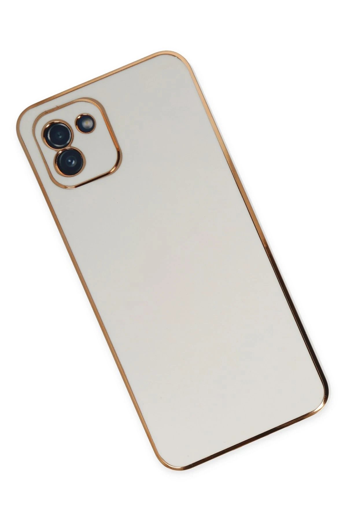 Newface Samsung Galaxy A03 Kılıf Volet Silikon - Beyaz