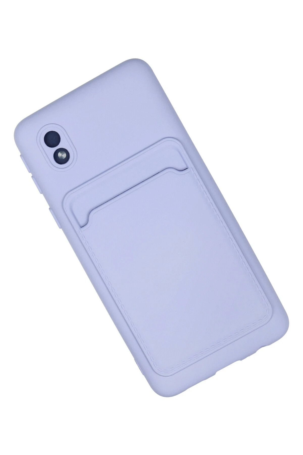 Newface Samsung Galaxy A01 Core Kılıf Kelvin Kartvizitli Silikon - Lila