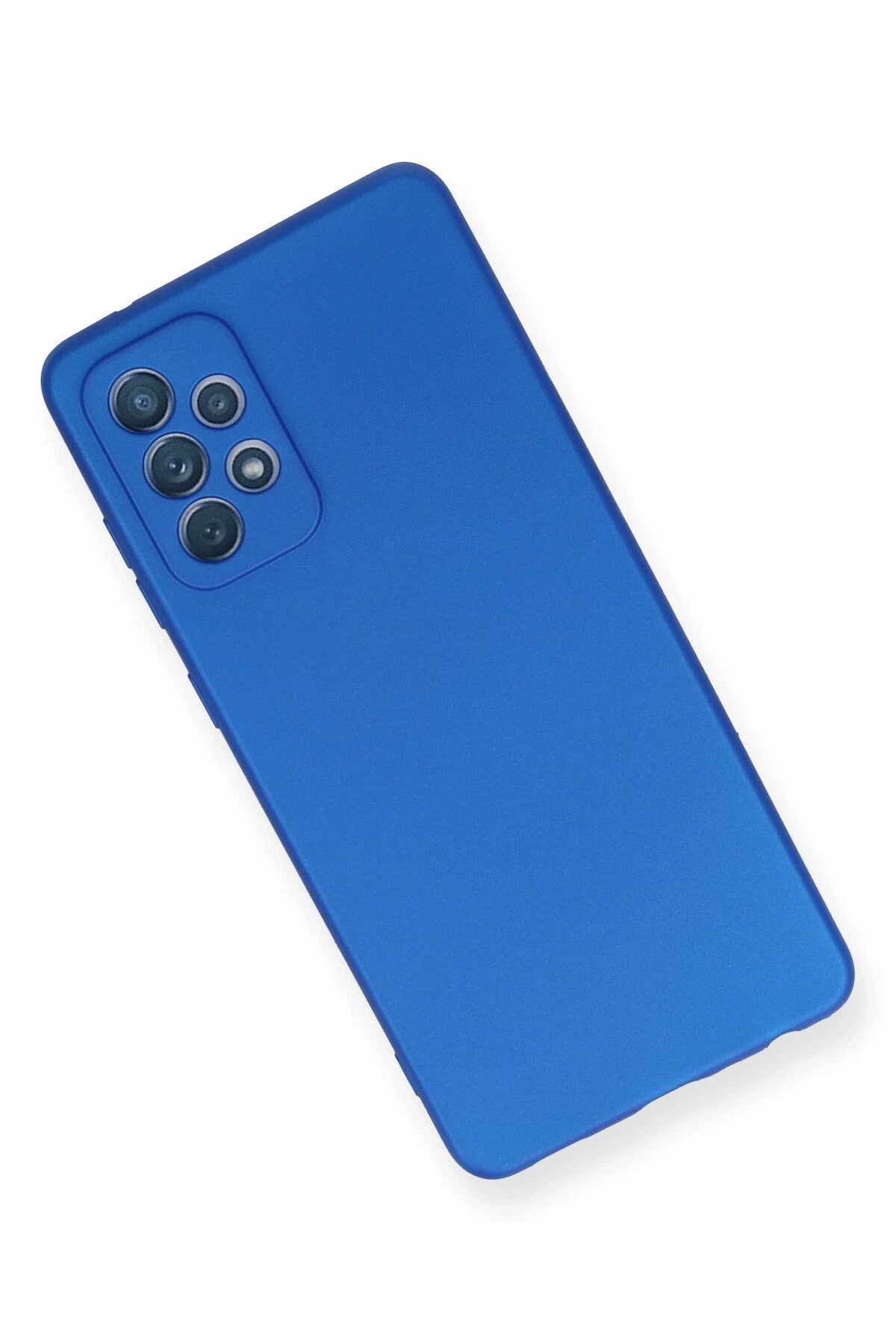 Newface Samsung Galaxy A72 Kılıf First Silikon - Mavi