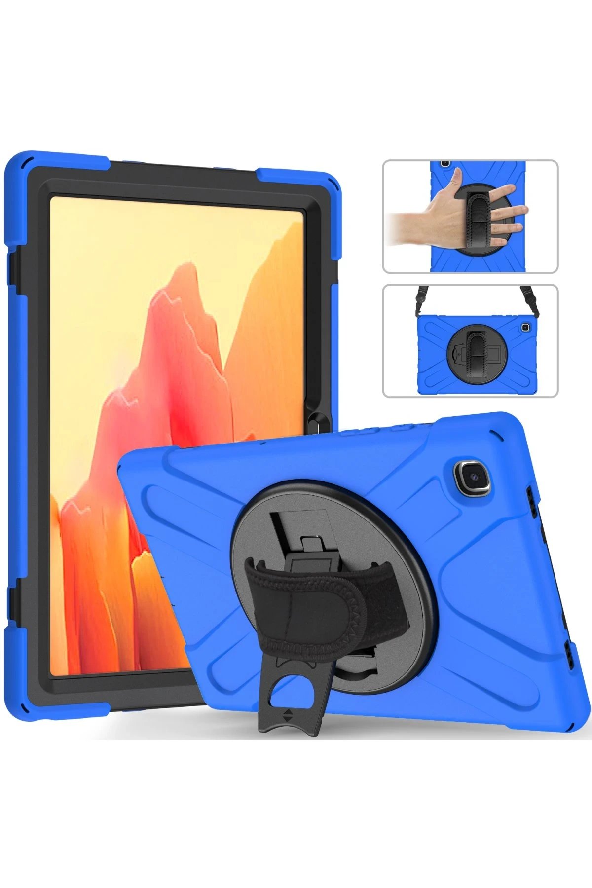 Newface Samsung Galaxy T220 Tab A7 Lite 8.7 Kılıf Amazing Tablet Kapak - Mavi