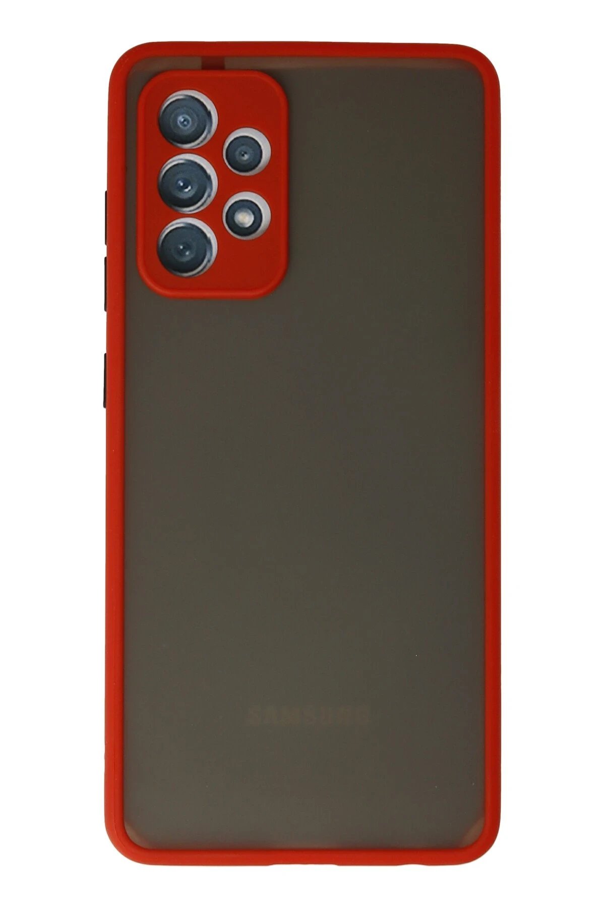 Newface Samsung Galaxy A52 Kılıf Montreal Silikon Kapak - Kırmızı