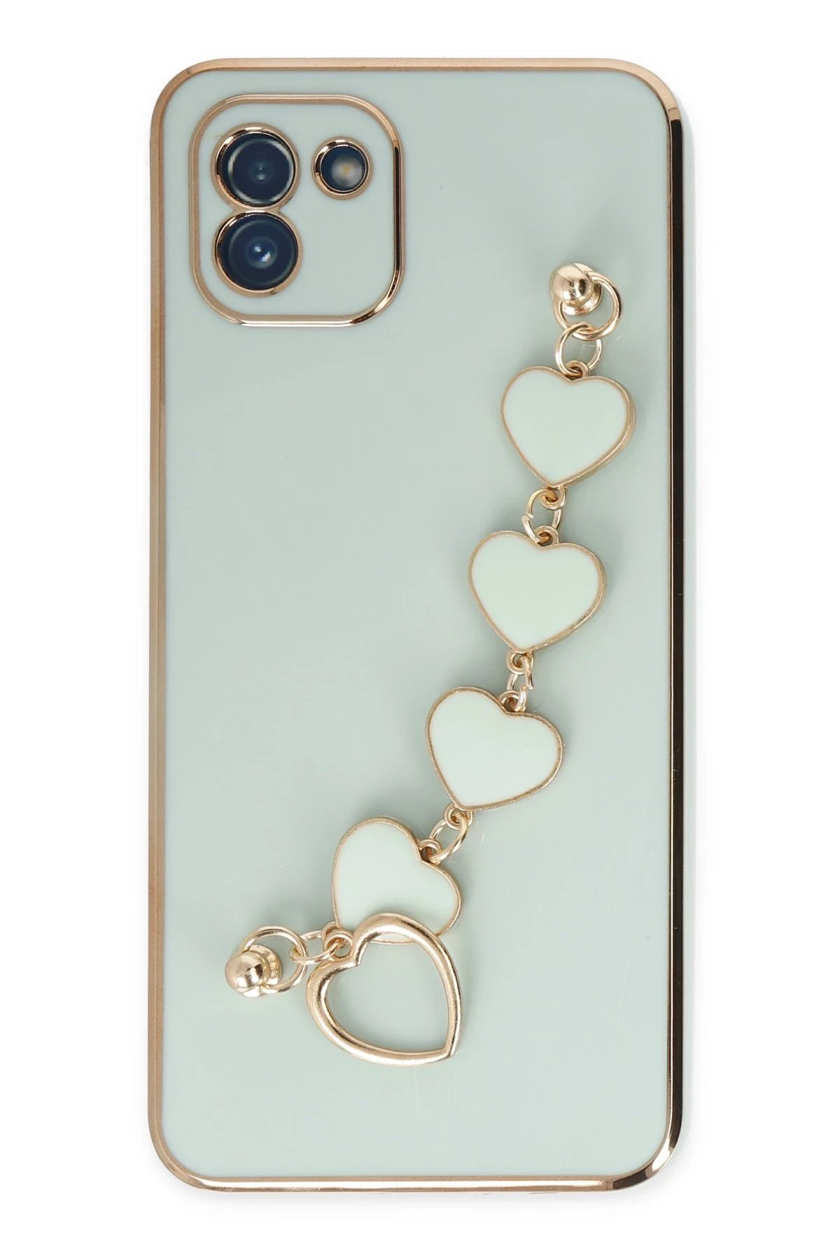 Newface Samsung Galaxy A03 Kılıf Esila Silikon - Su Yeşili