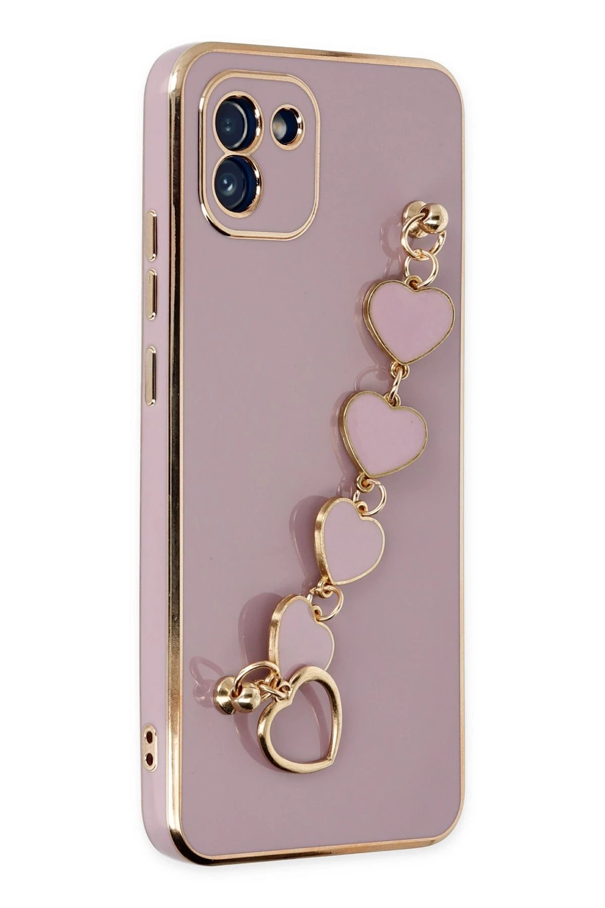 Newface Samsung Galaxy A03 Kılıf Esila Silikon - Mor