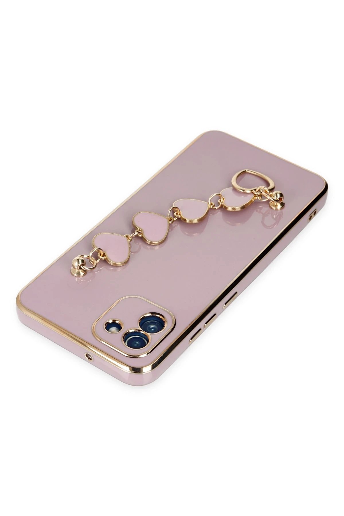 Newface Samsung Galaxy A03 Kılıf Esila Silikon - Mor