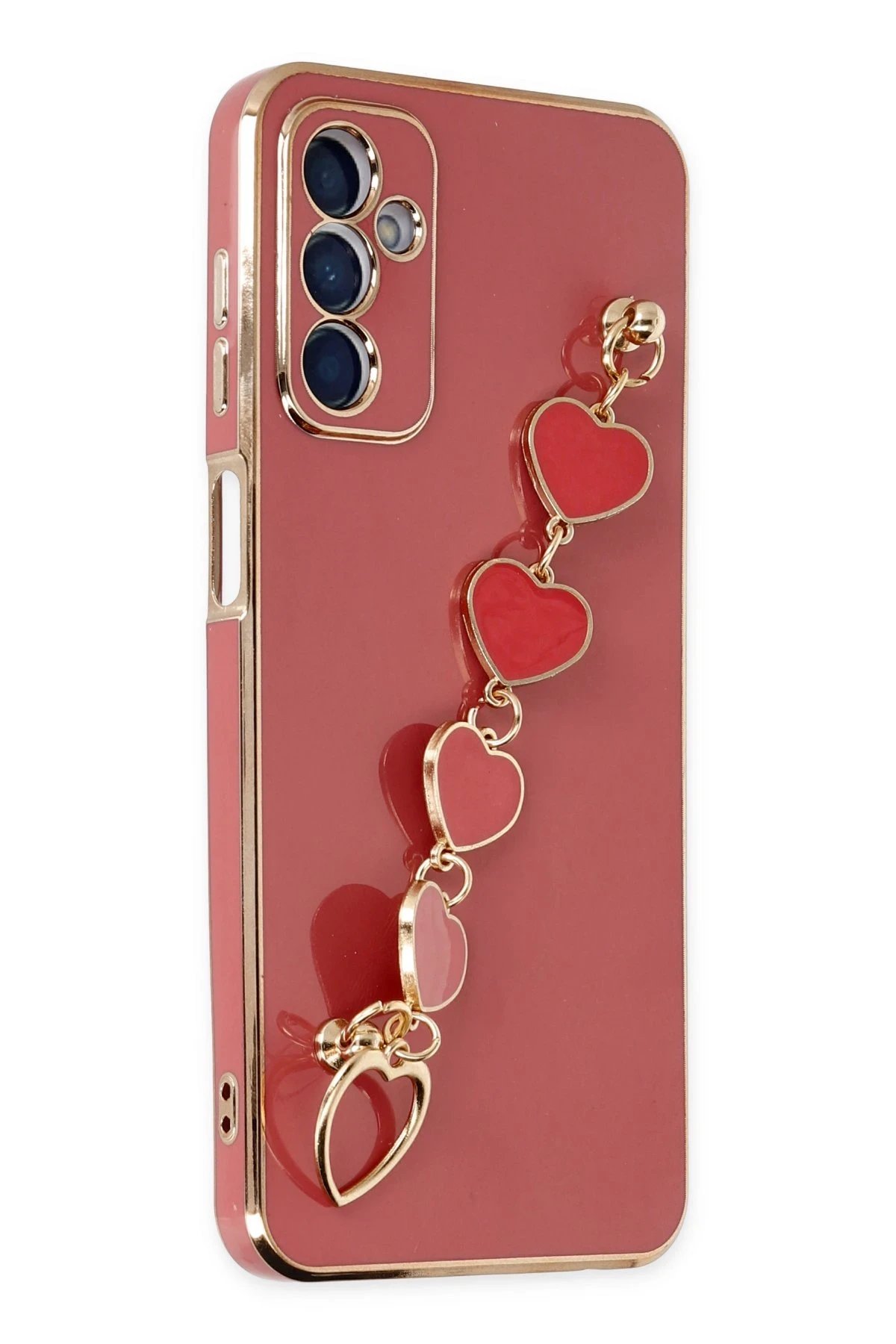 Newface Samsung Galaxy M23 Kılıf Esila Silikon - Kırmızı