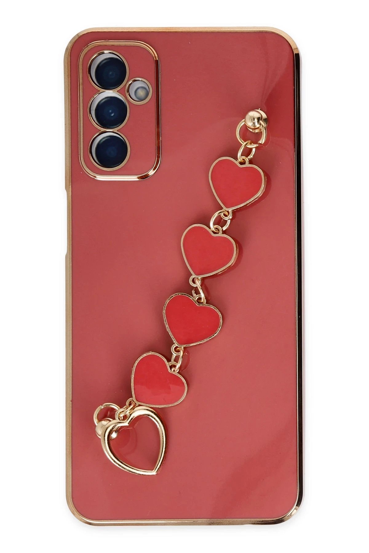 Newface Samsung Galaxy M23 Kılıf Esila Silikon - Kırmızı