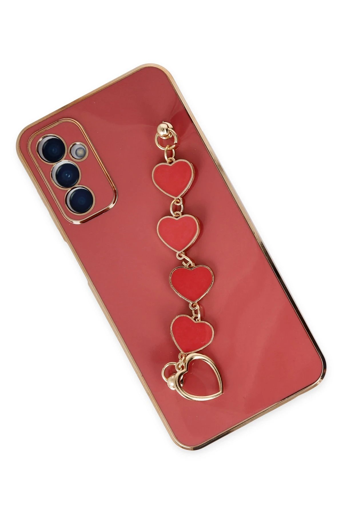 Newface Samsung Galaxy M23 Kılıf Esila Silikon - Kırmızı