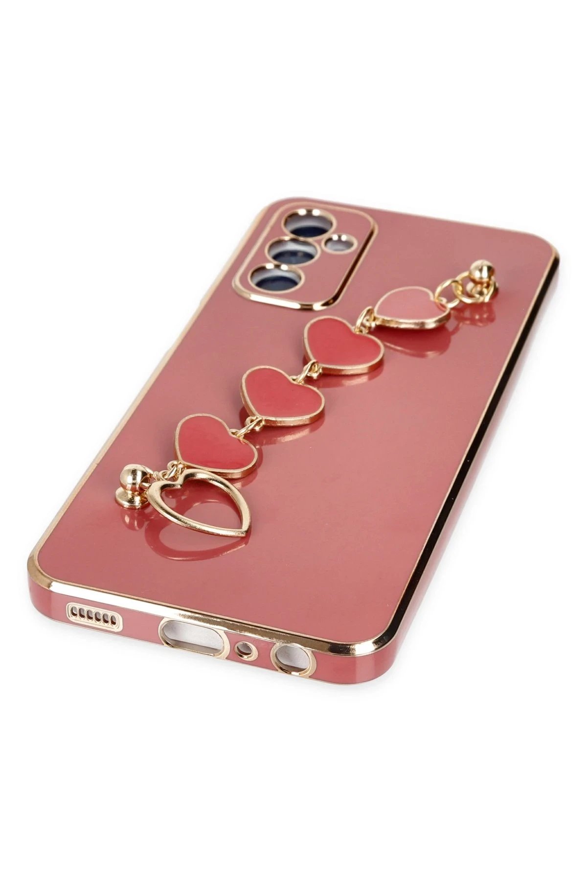 Newface Samsung Galaxy M23 Kılıf Esila Silikon - Kırmızı