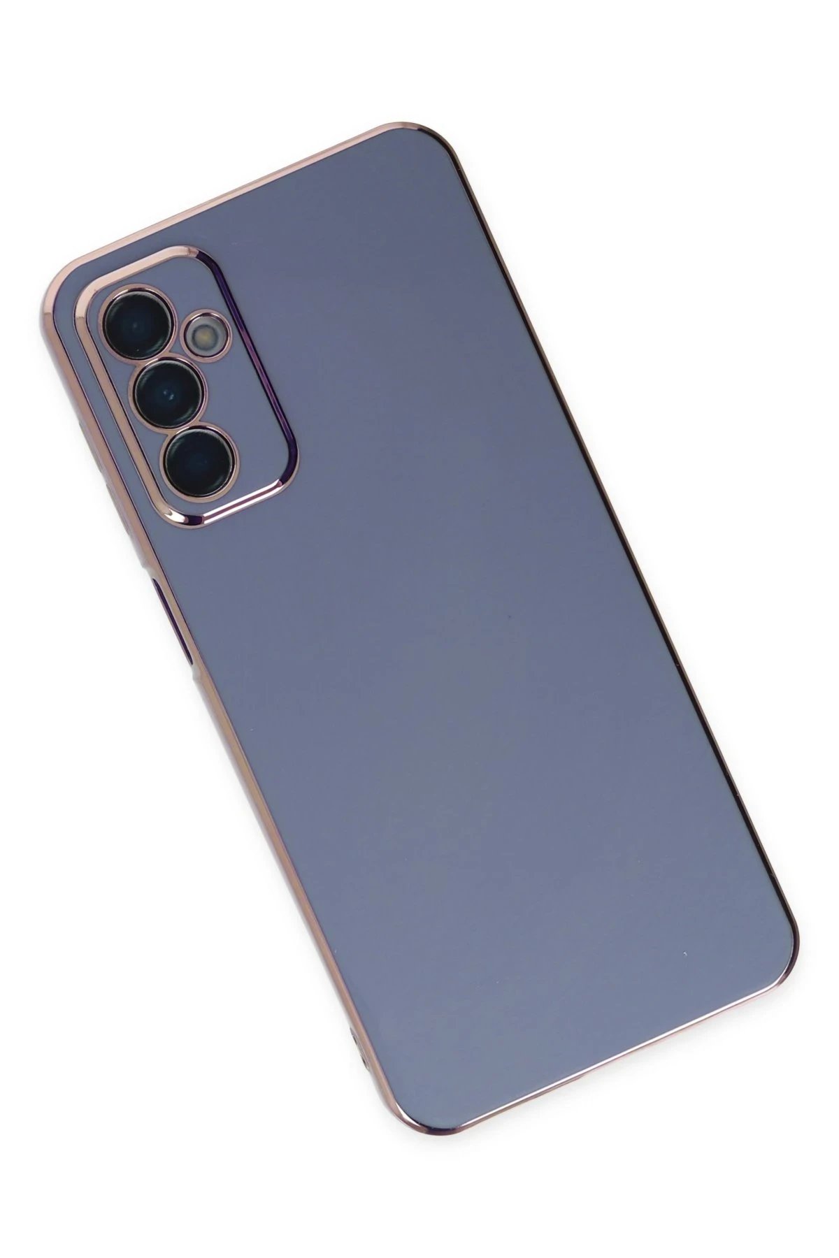 Newface Samsung Galaxy M23 Kılıf Volet Silikon - Mavi