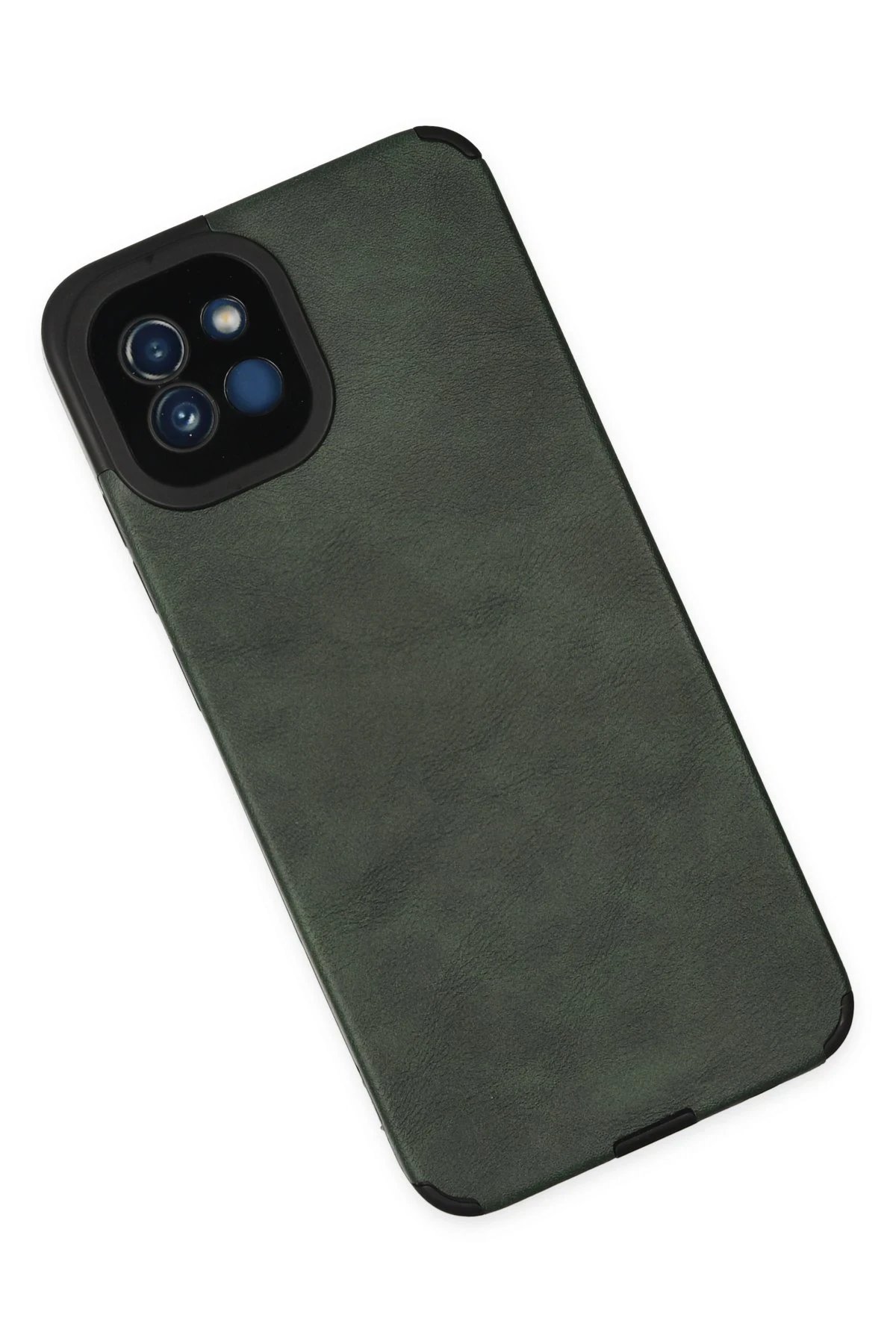 Newface Samsung Galaxy A03 Kılıf Loop Deri Silikon - Yeşil