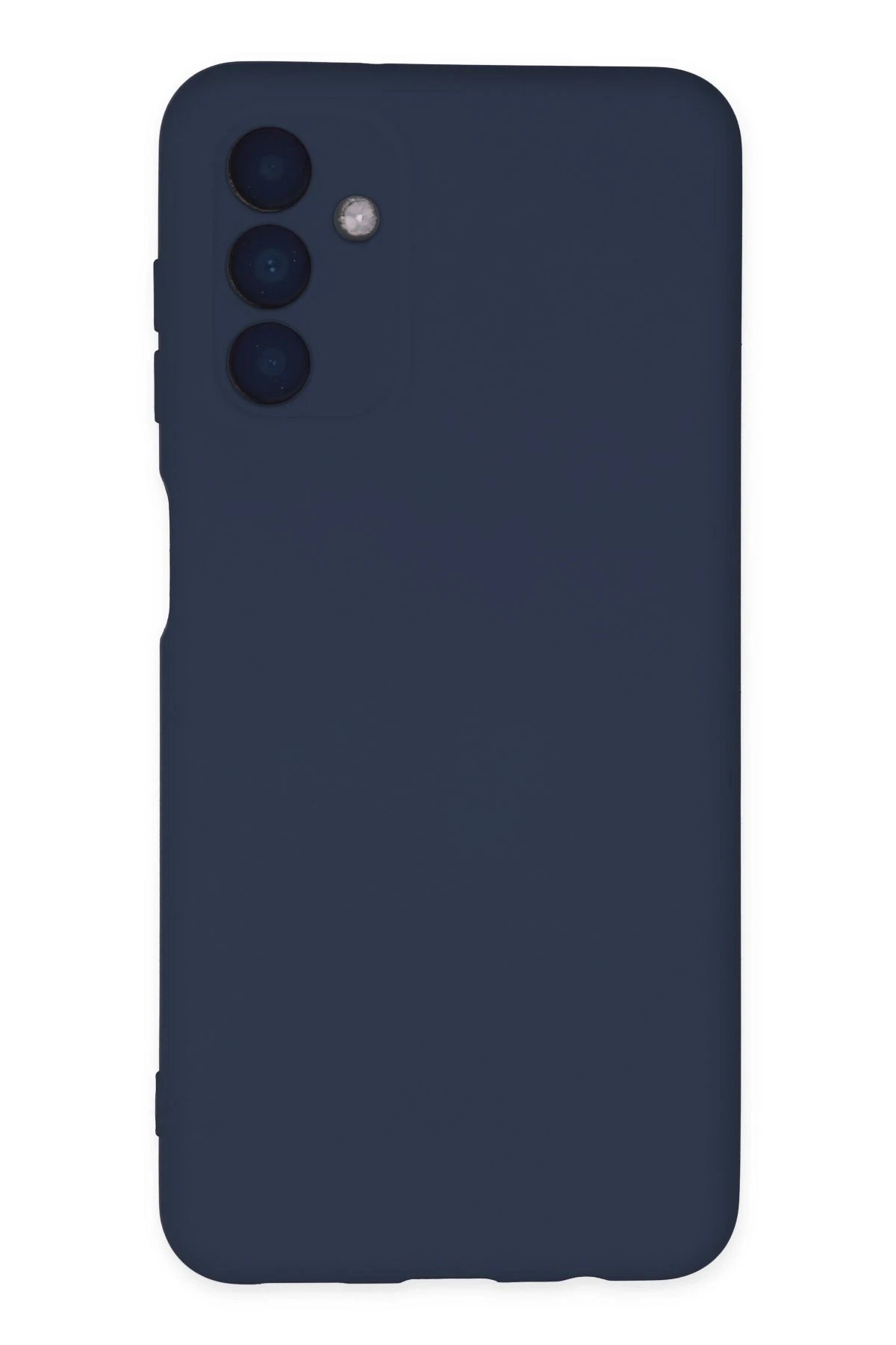 Newface Samsung Galaxy A04S Kılıf Nano içi Kadife Silikon - Lacivert