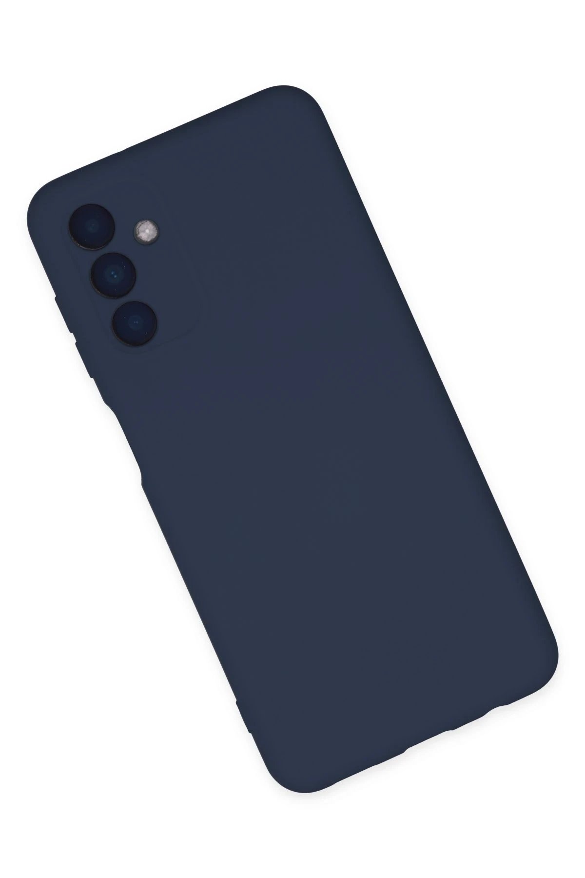 Newface Samsung Galaxy A04S Kılıf Nano içi Kadife Silikon - Lacivert