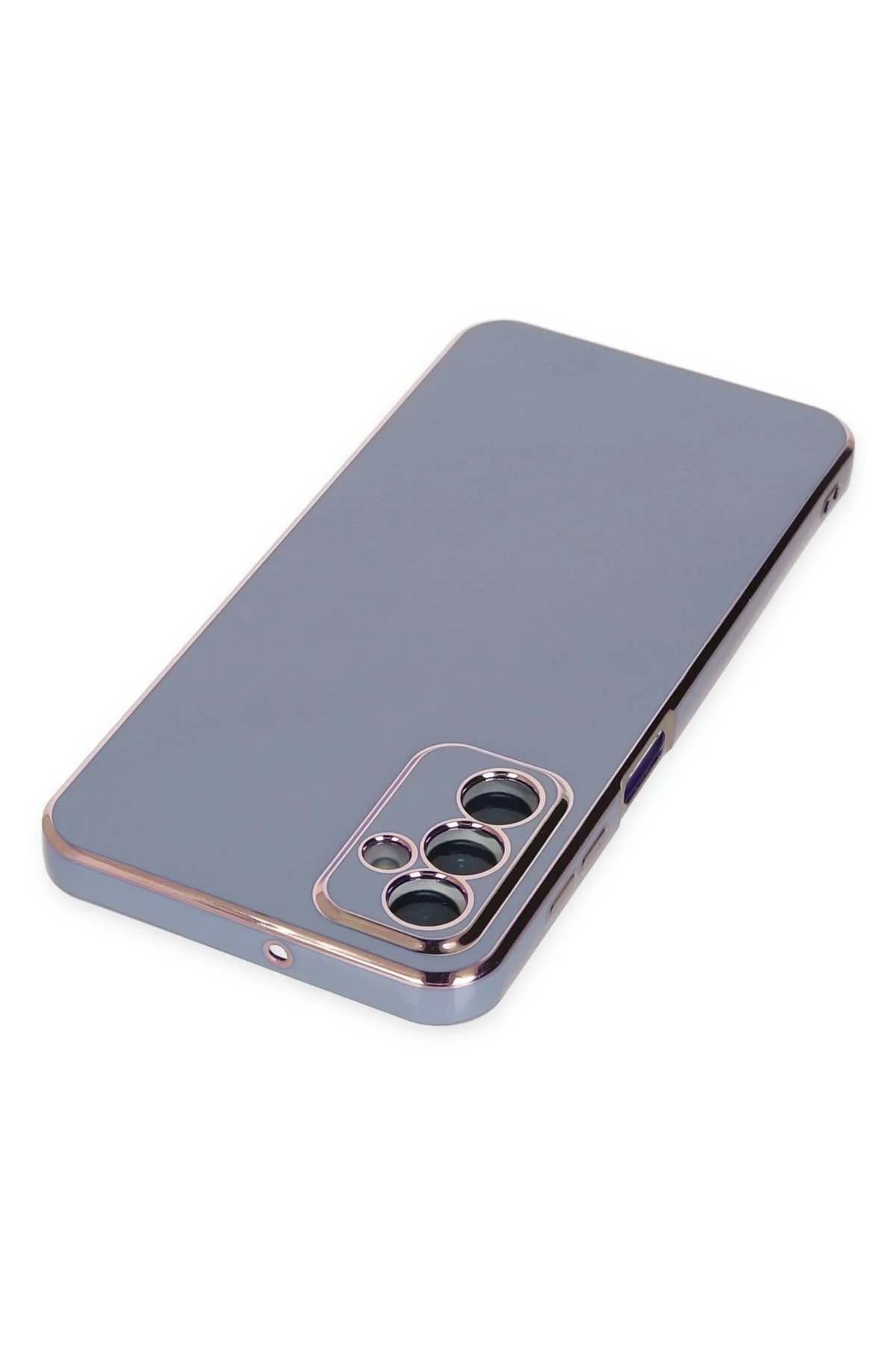 Newface Samsung Galaxy A04S Kılıf Volet Silikon - Mavi