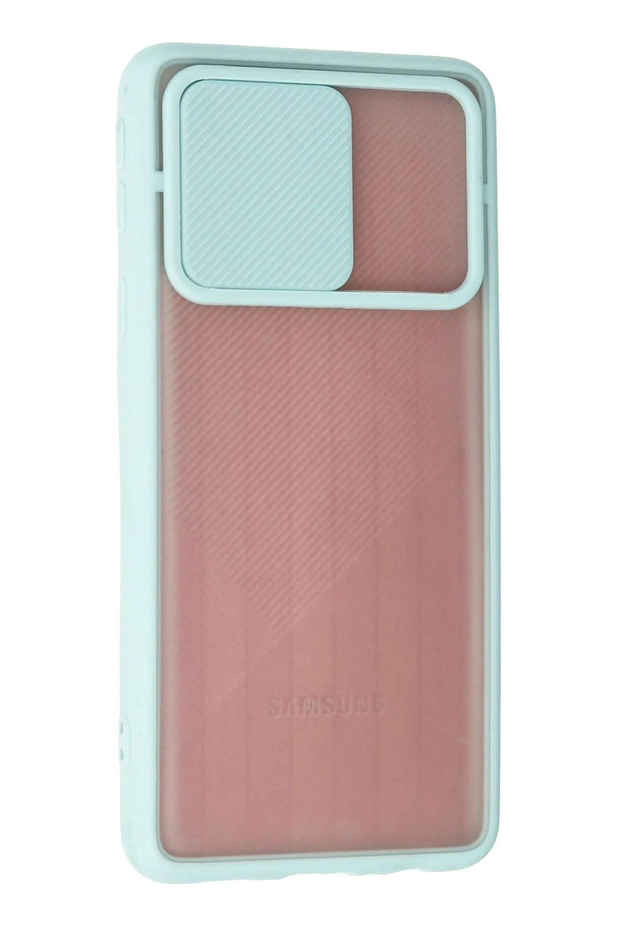 Newface Samsung Galaxy A01 Core Kılıf Palm Buzlu Kamera Sürgülü Silikon uaz