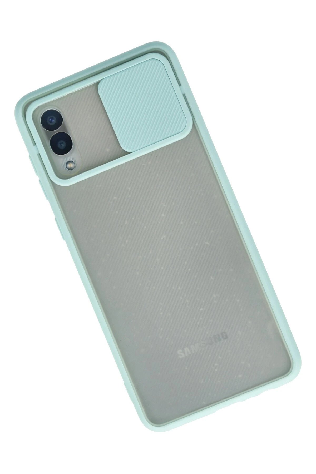 Newface Samsung Galaxy A02 Kılıf Palm Buzlu Kamera Sürgülü Silikon uaz