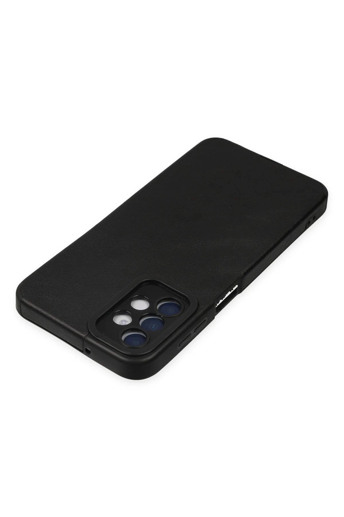 Newface Samsung Galaxy A04S Kılıf Loop Deri Silikon - Siyah