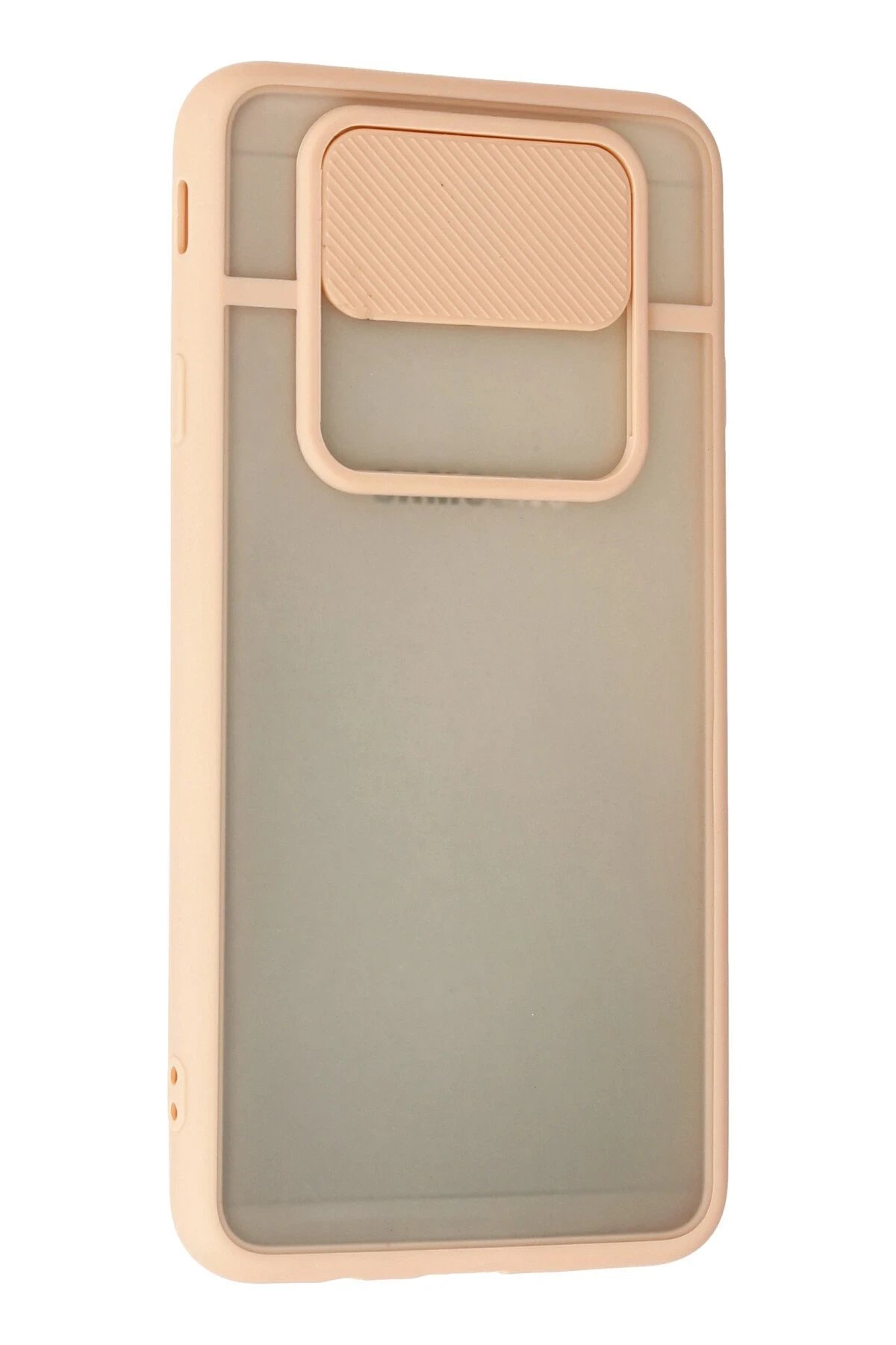 Newface Samsung Galaxy J7 Prime Kılıf Palm Buzlu Kamera Sürgülü Silikon - Pembe