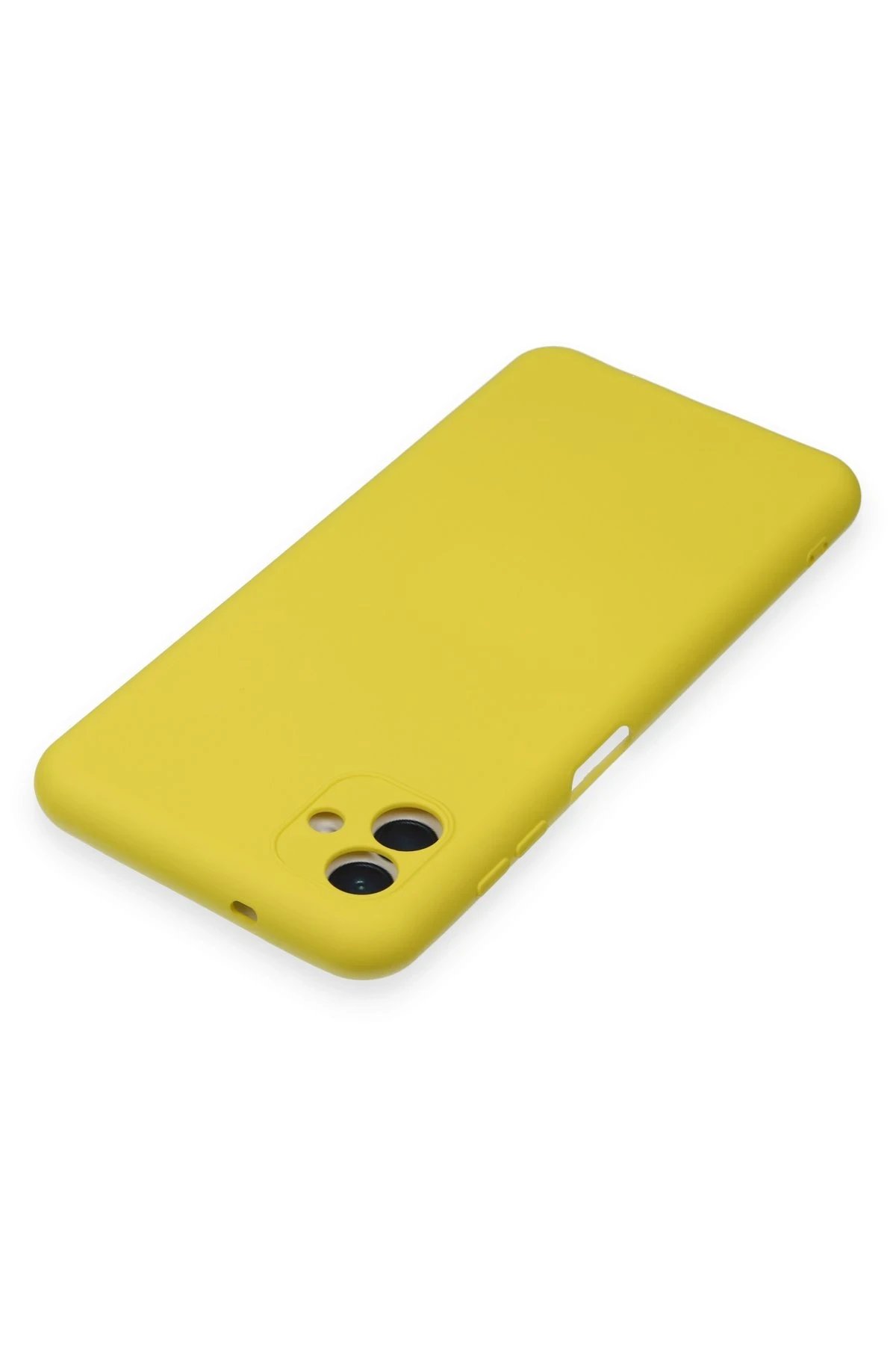 Newface Samsung Galaxy A04 Kılıf Nano içi Kadife Silikon - Sarı