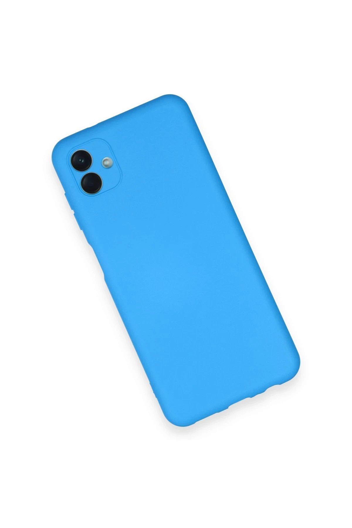 Newface Samsung Galaxy A04 Kılıf Nano içi Kadife Silikon - Mavi