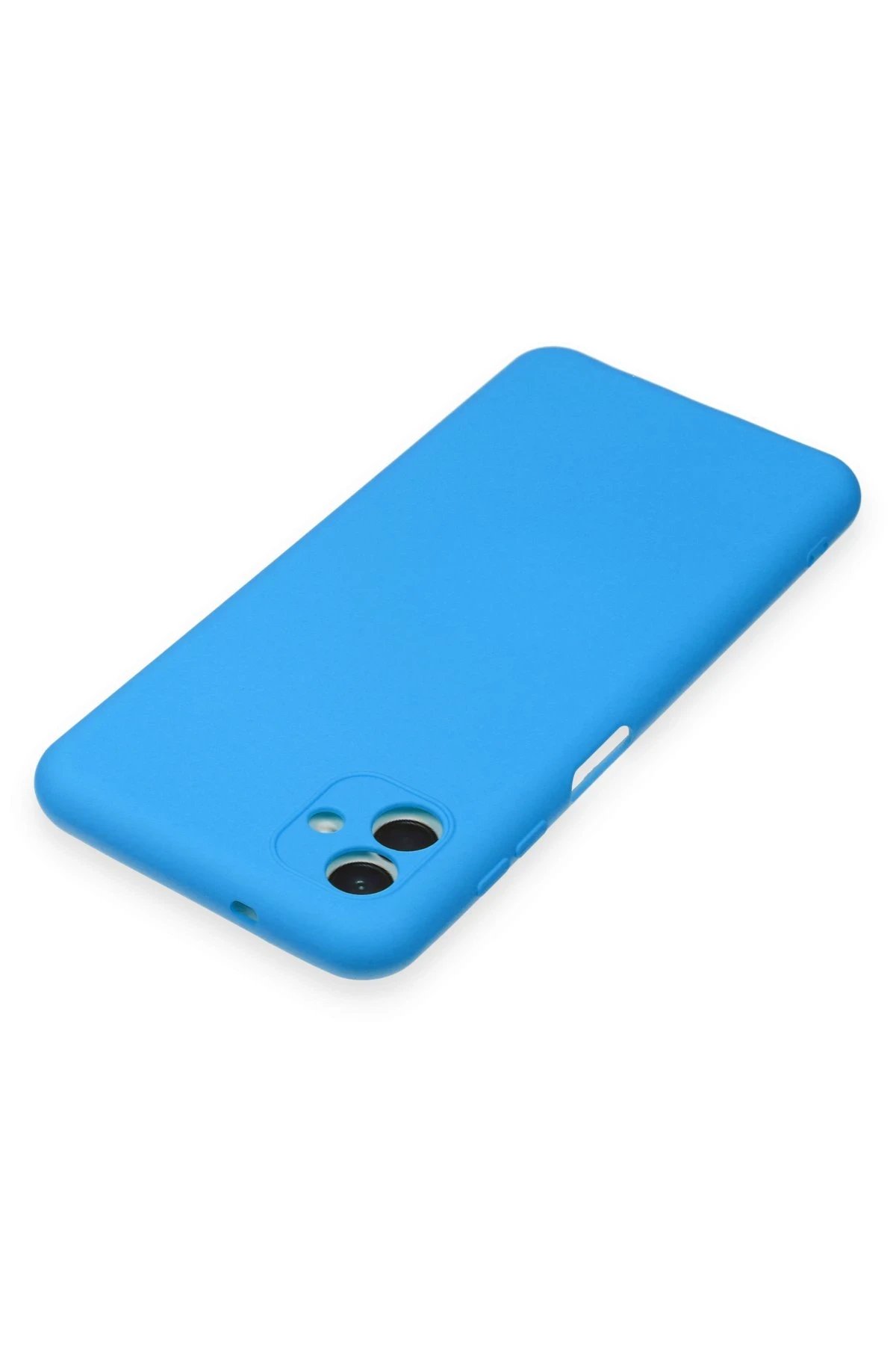 Newface Samsung Galaxy A04 Kılıf Nano içi Kadife Silikon - Mavi