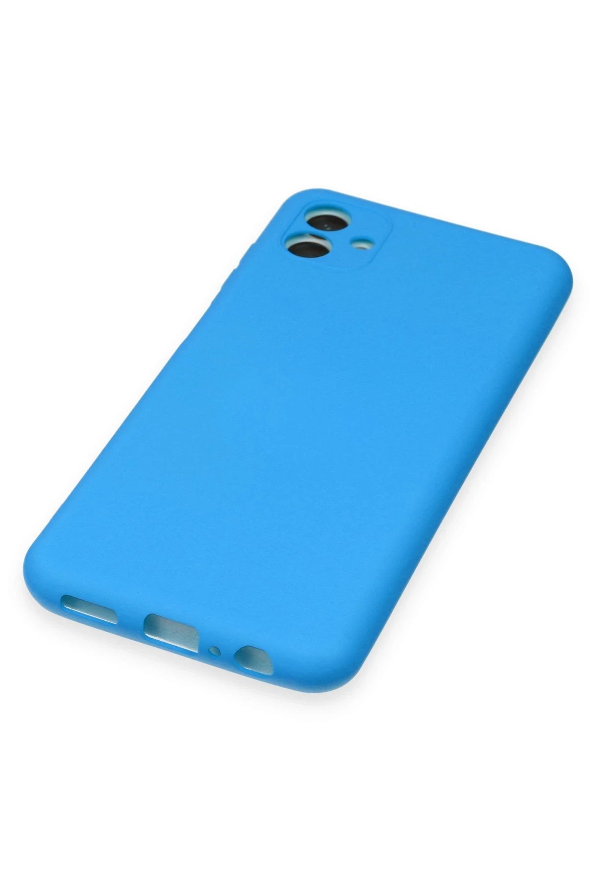 Newface Samsung Galaxy A04 Kılıf Nano içi Kadife Silikon - Mavi