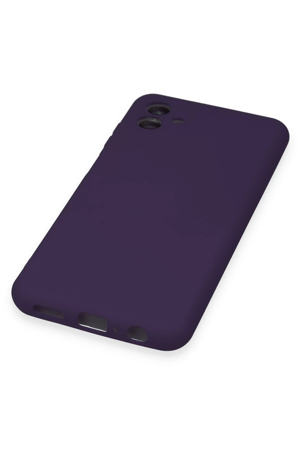 Newface Samsung Galaxy A04 Kılıf Nano içi Kadife Silikon - Mor