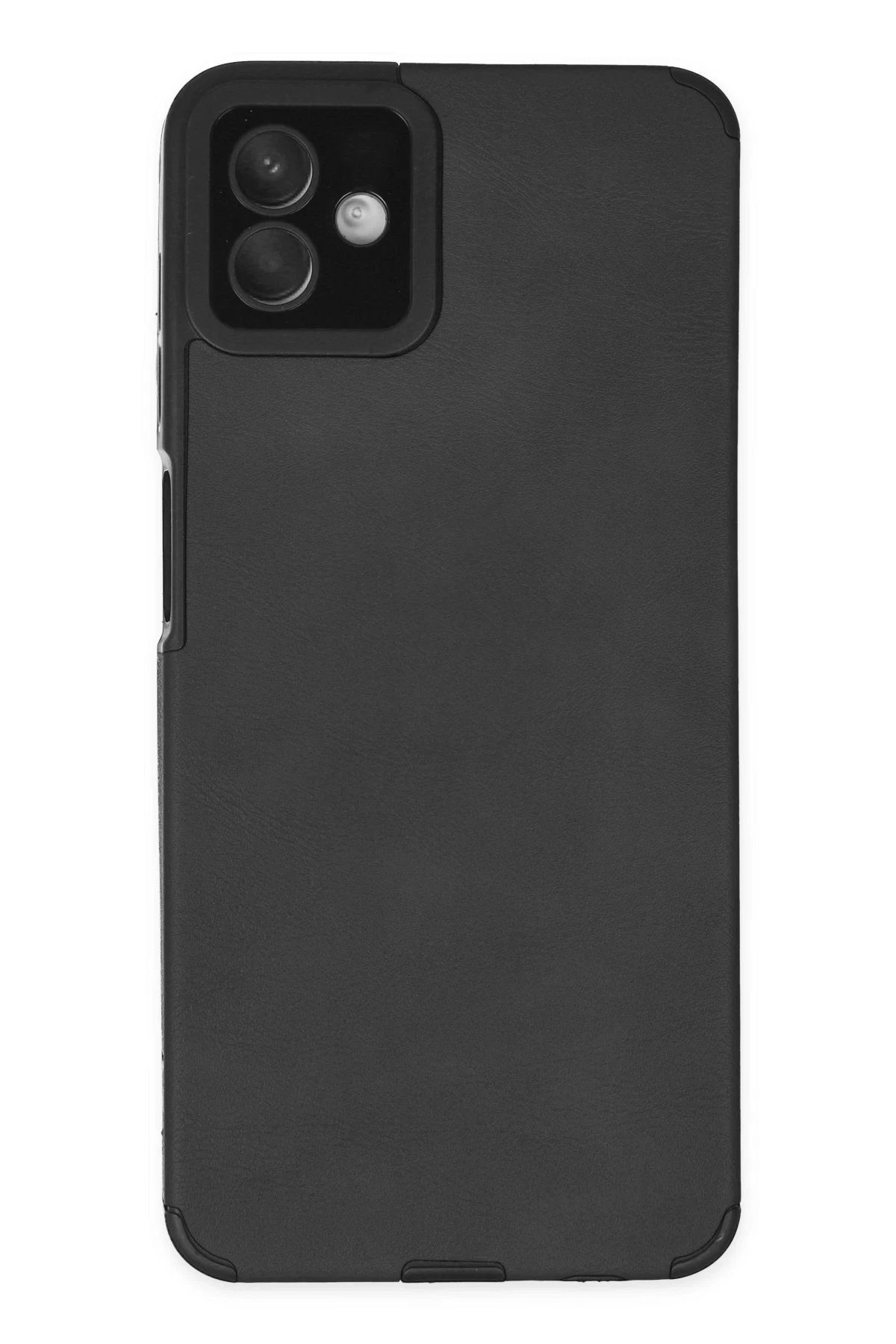 Newface Samsung Galaxy A04 Kılıf Loop Deri Silikon - Siyah