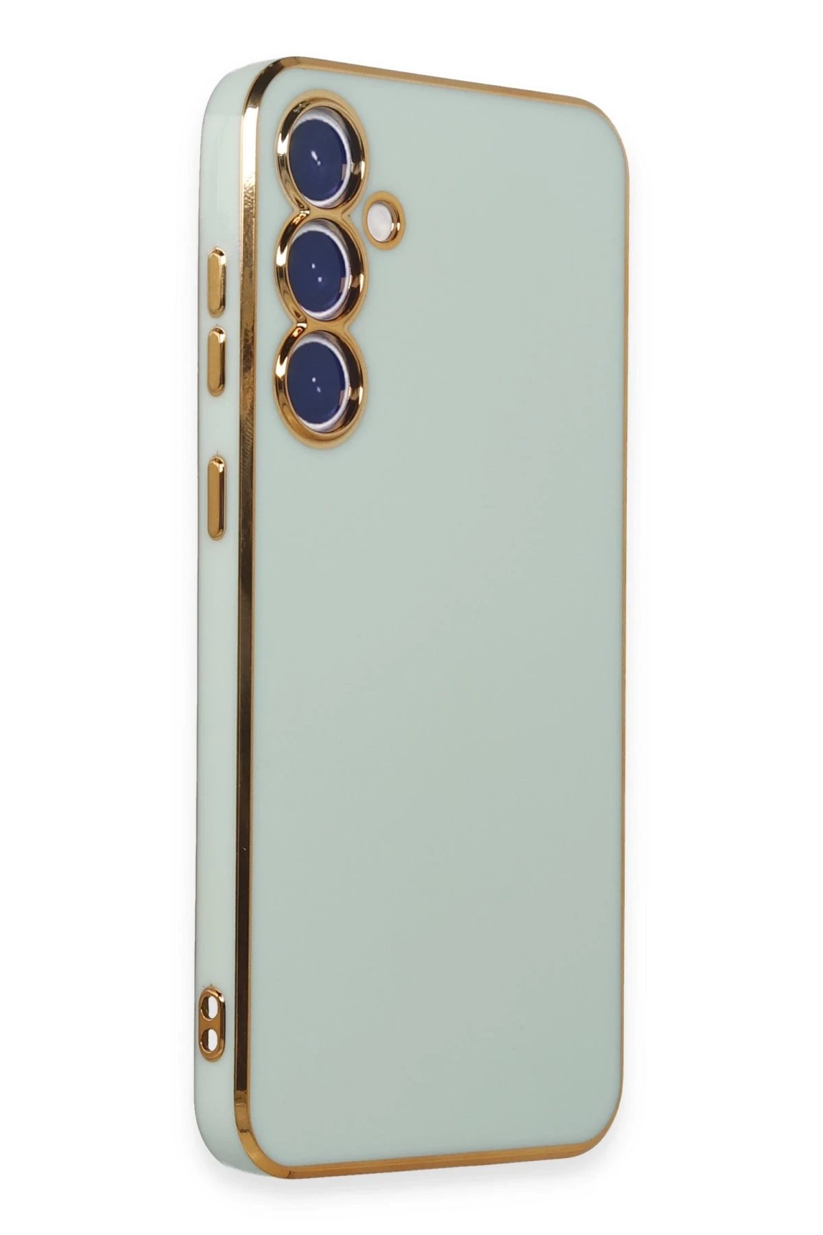 Newface Samsung Galaxy S23 FE Kılıf Volet Silikon - Açık Yeşil