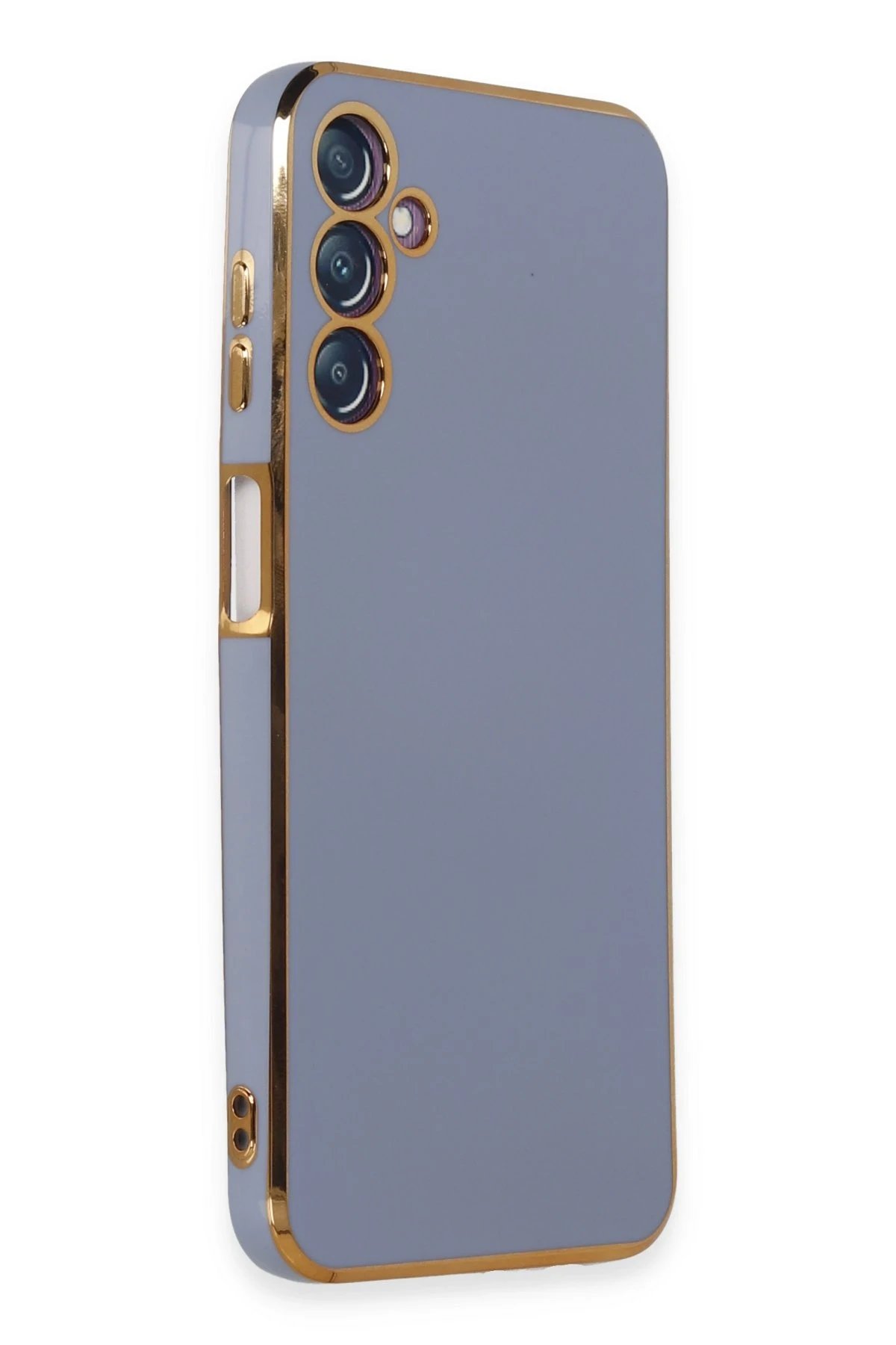 Newface Samsung Galaxy M14 5G Kılıf Volet Silikon - Mavi