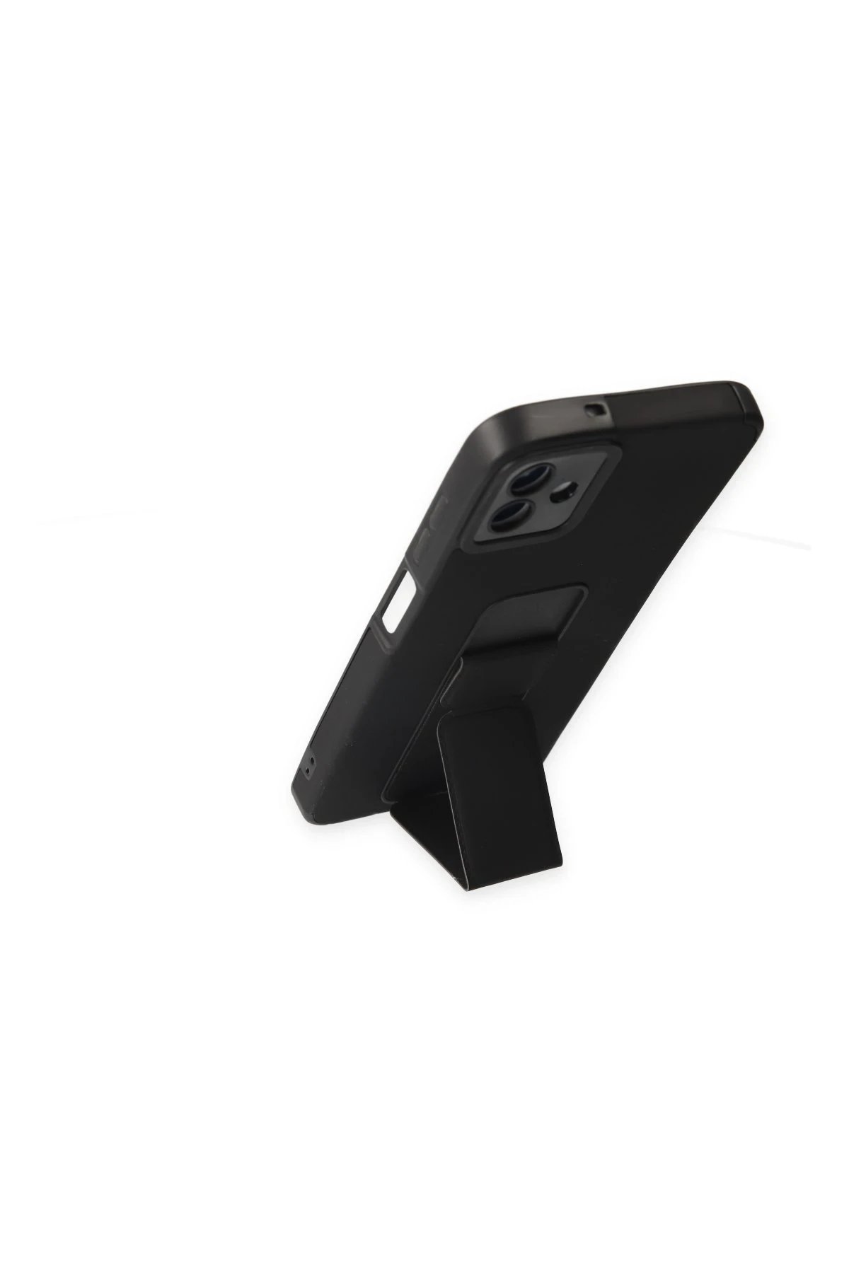 Newface Samsung Galaxy A04 Kılıf Mega Standlı Silikon - Siyah