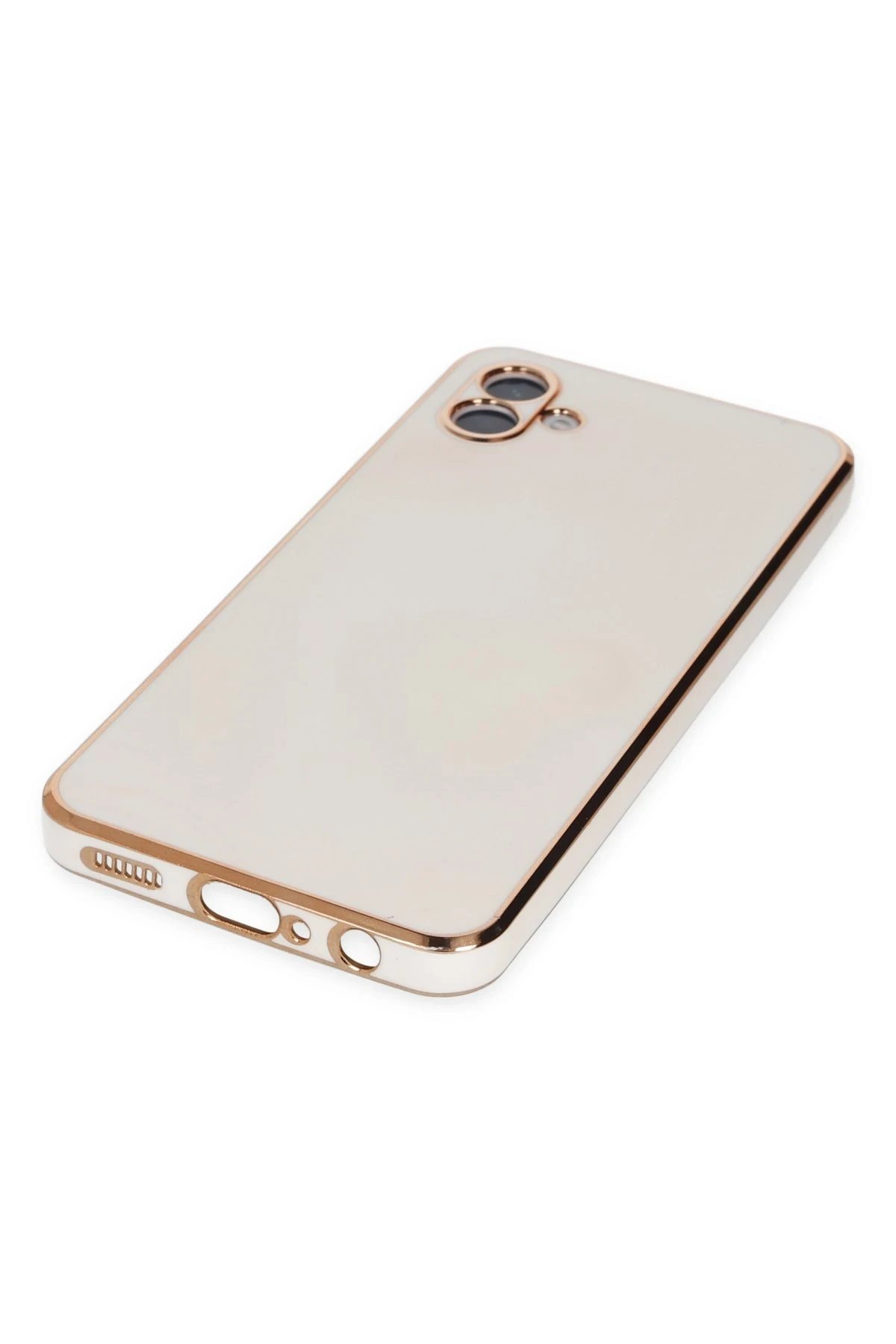 Newface Samsung Galaxy A04 Kılıf Volet Silikon - Beyaz