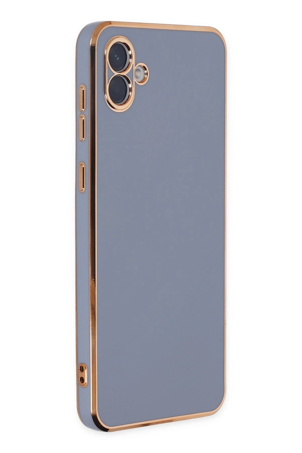 Newface Samsung Galaxy A04 Kılıf Volet Silikon - Mavi