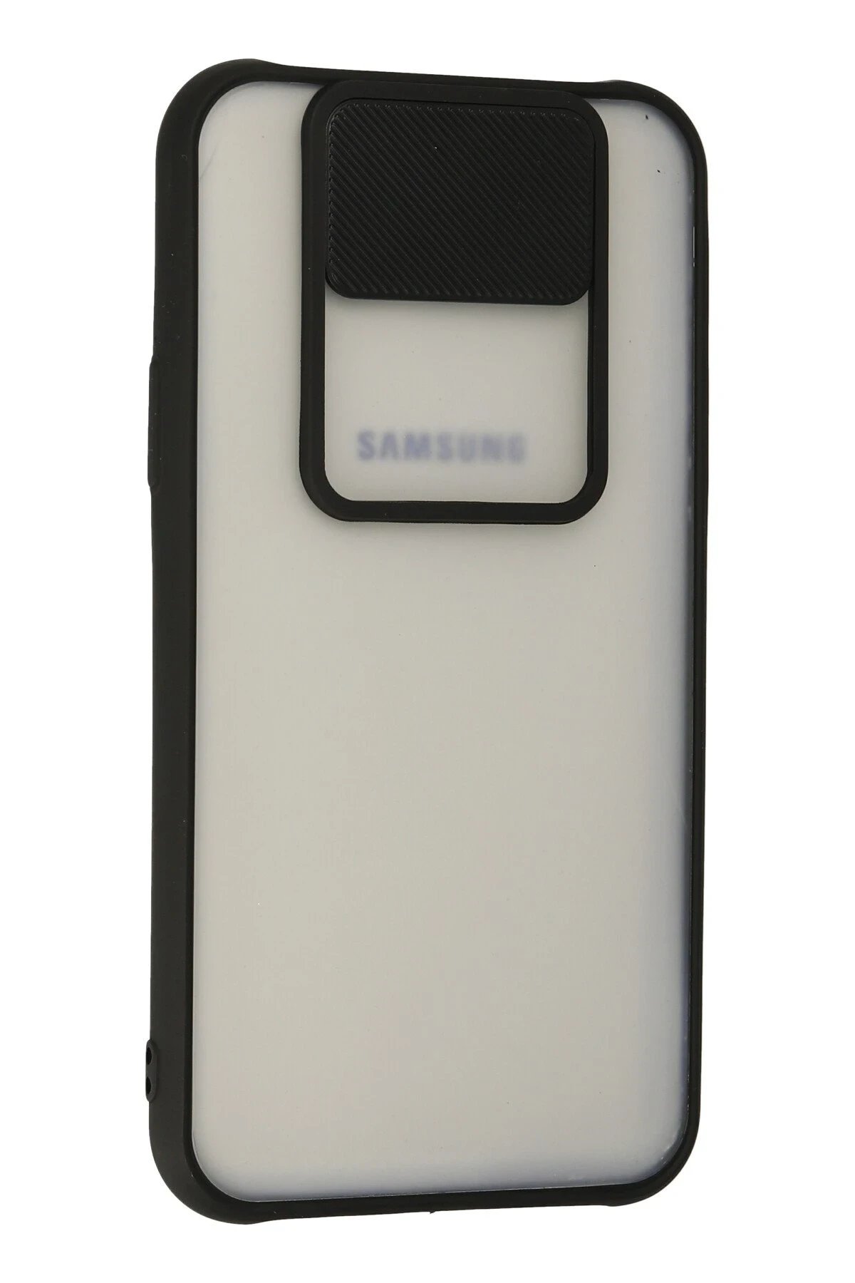 Newface Samsung Galaxy J7 Kılıf Palm Buzlu Kamera Sürgülü Silikon - Siyah