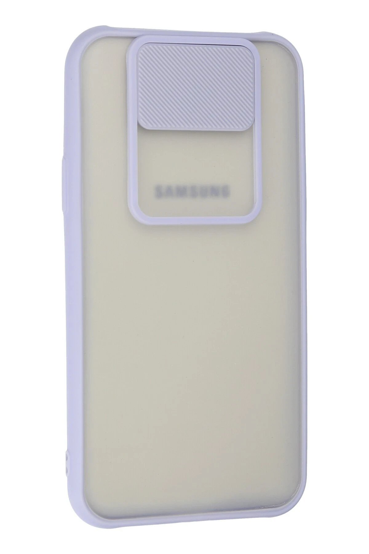 Newface Samsung Galaxy J7 Kılıf Palm Buzlu Kamera Sürgülü Silikon - Lila