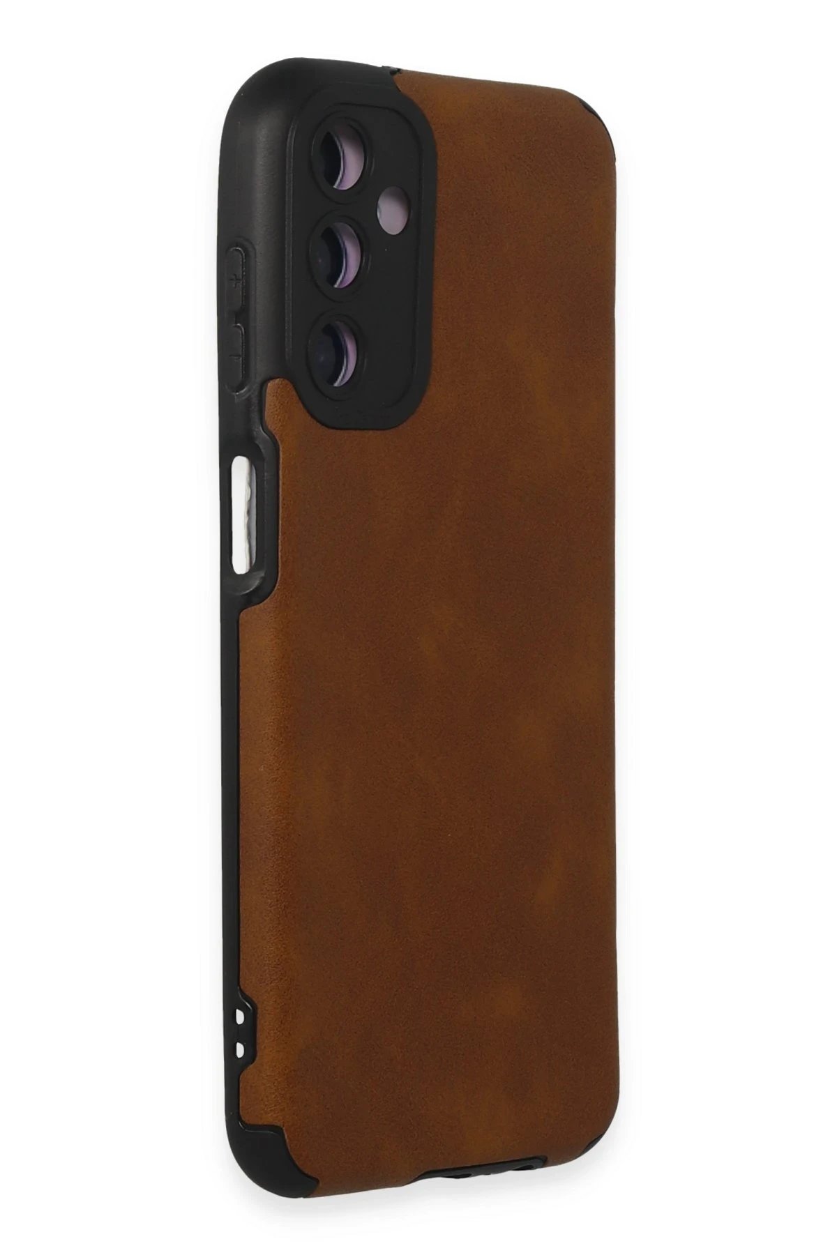 Newface Samsung Galaxy M14 5G Kılıf Loop Deri Silikon - Kahverengi