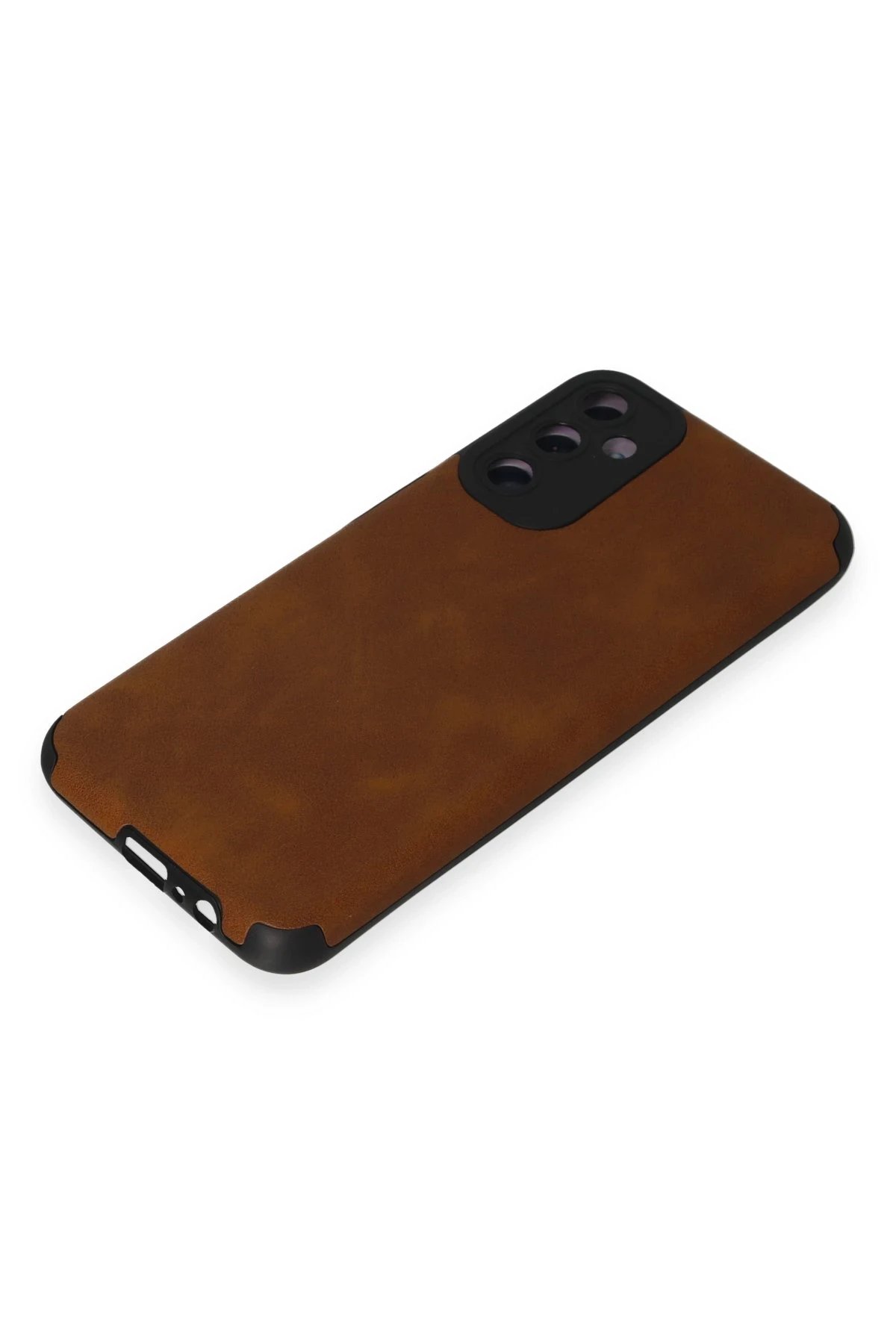 Newface Samsung Galaxy M14 5G Kılıf Loop Deri Silikon - Kahverengi