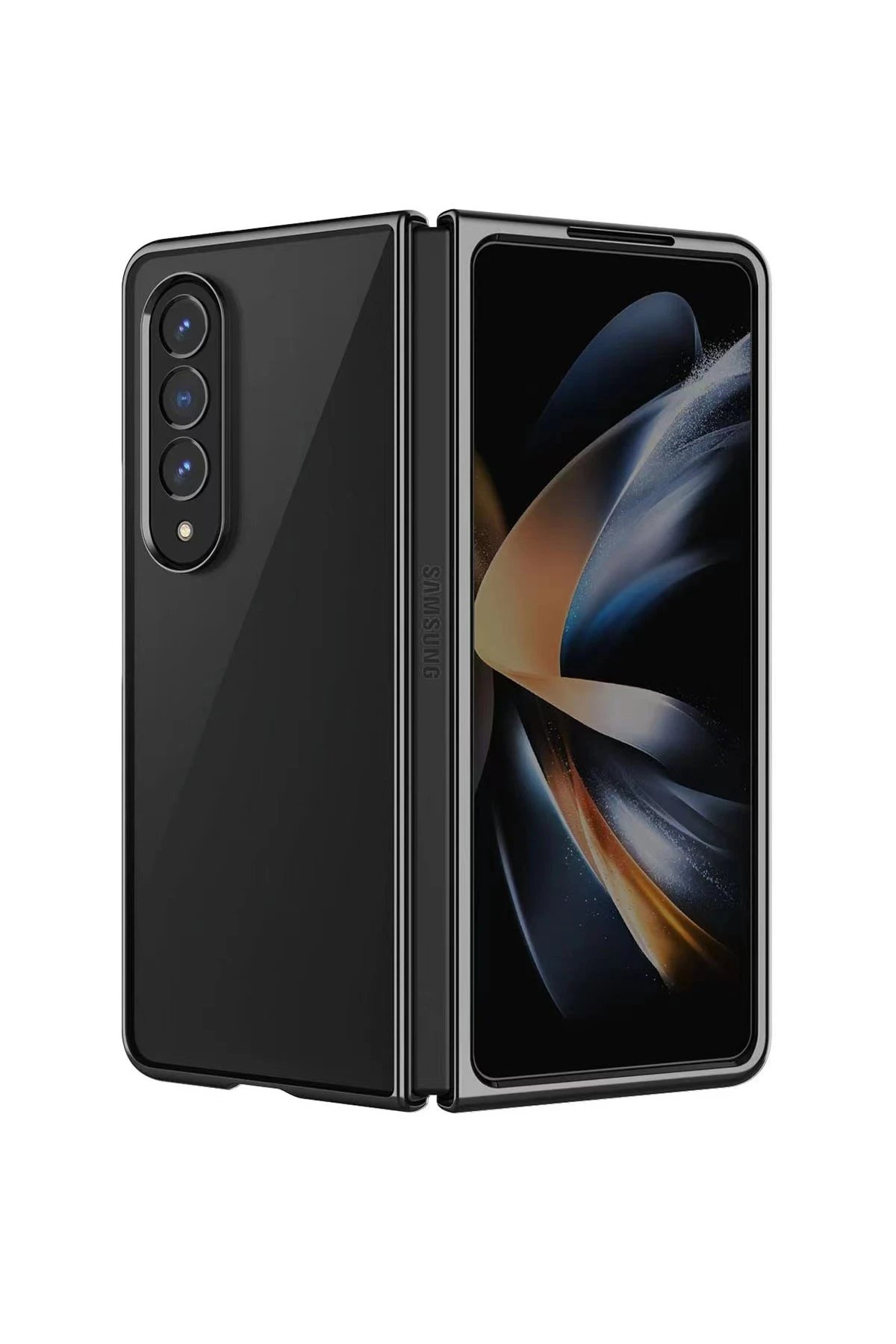 Newface Samsung Galaxy Z Fold 4 Kılıf Fold Element Kapak - Siyah